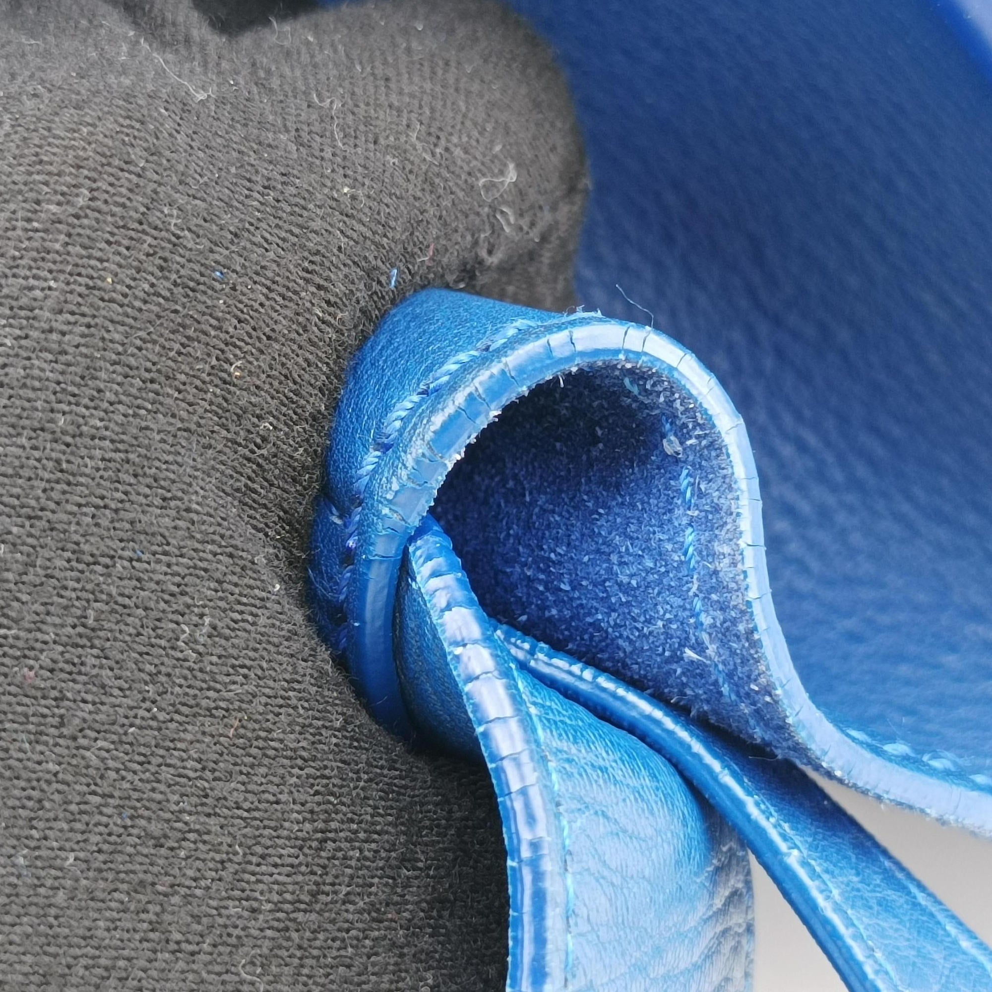Secondhand Celine Luggage Square Phantom Blue Leather  handbag | stylenewstar