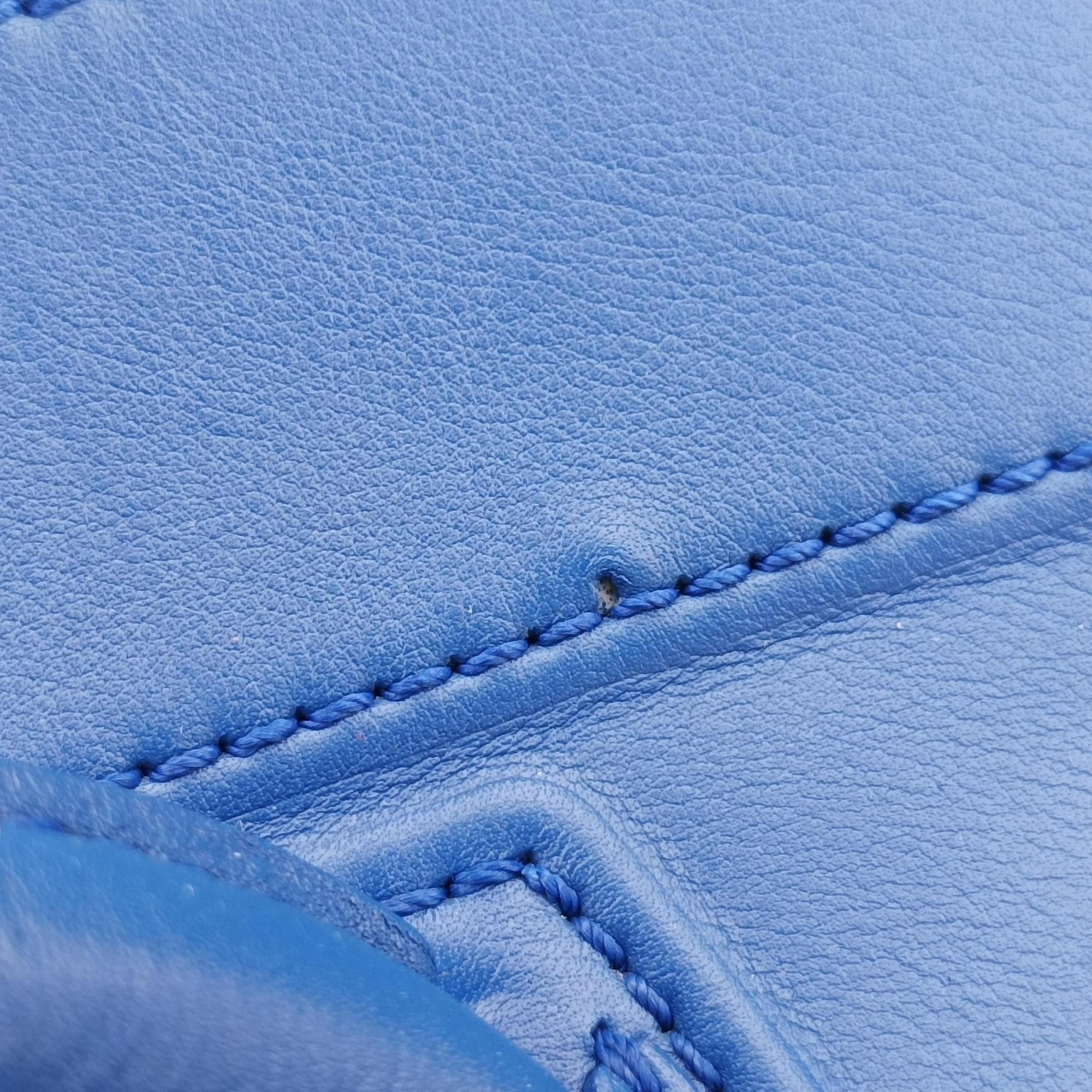 Secondhand Celine Luggage Square Phantom Blue Leather  handbag | stylenewstar