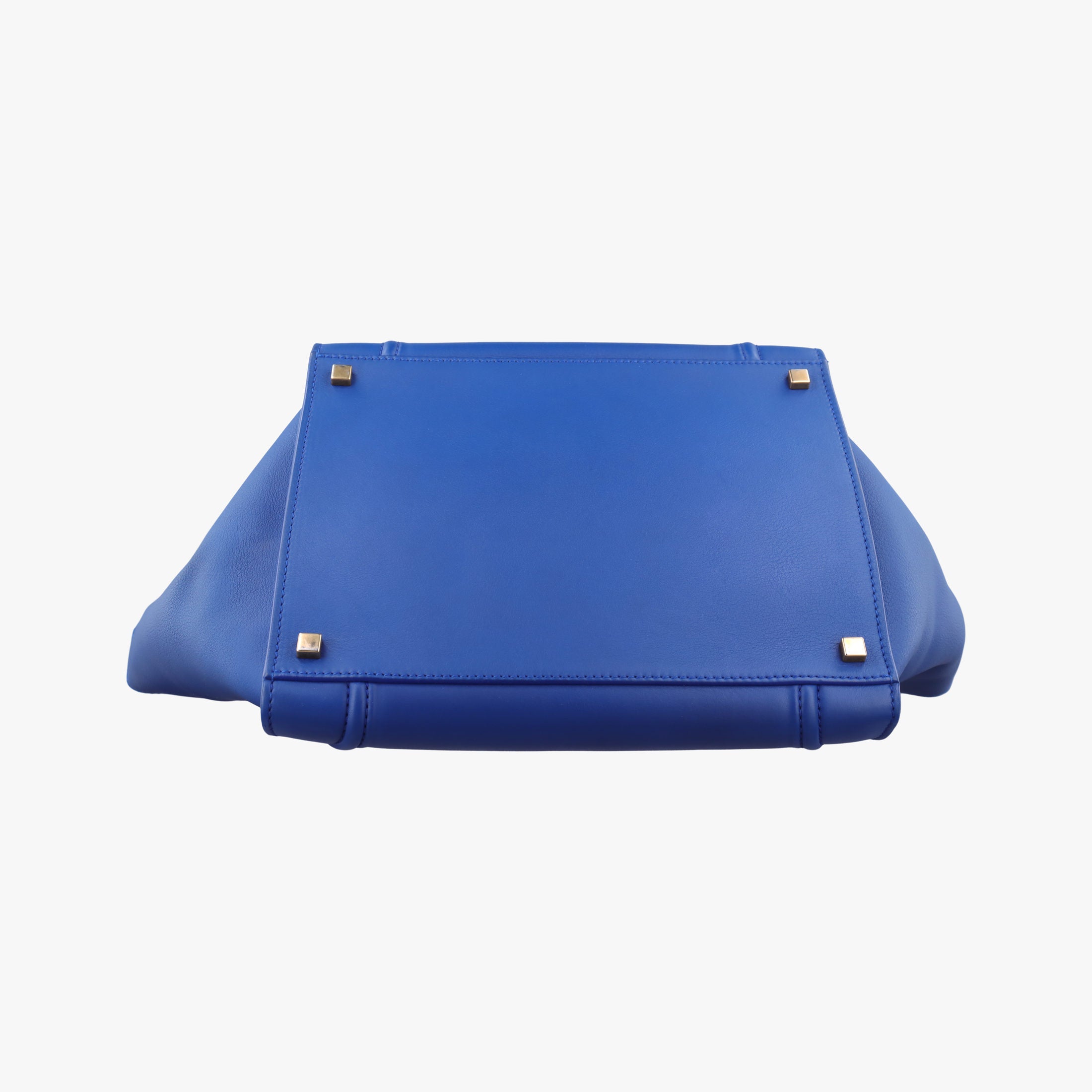 Secondhand Celine Luggage Square Phantom Blue Leather  handbag | stylenewstar
