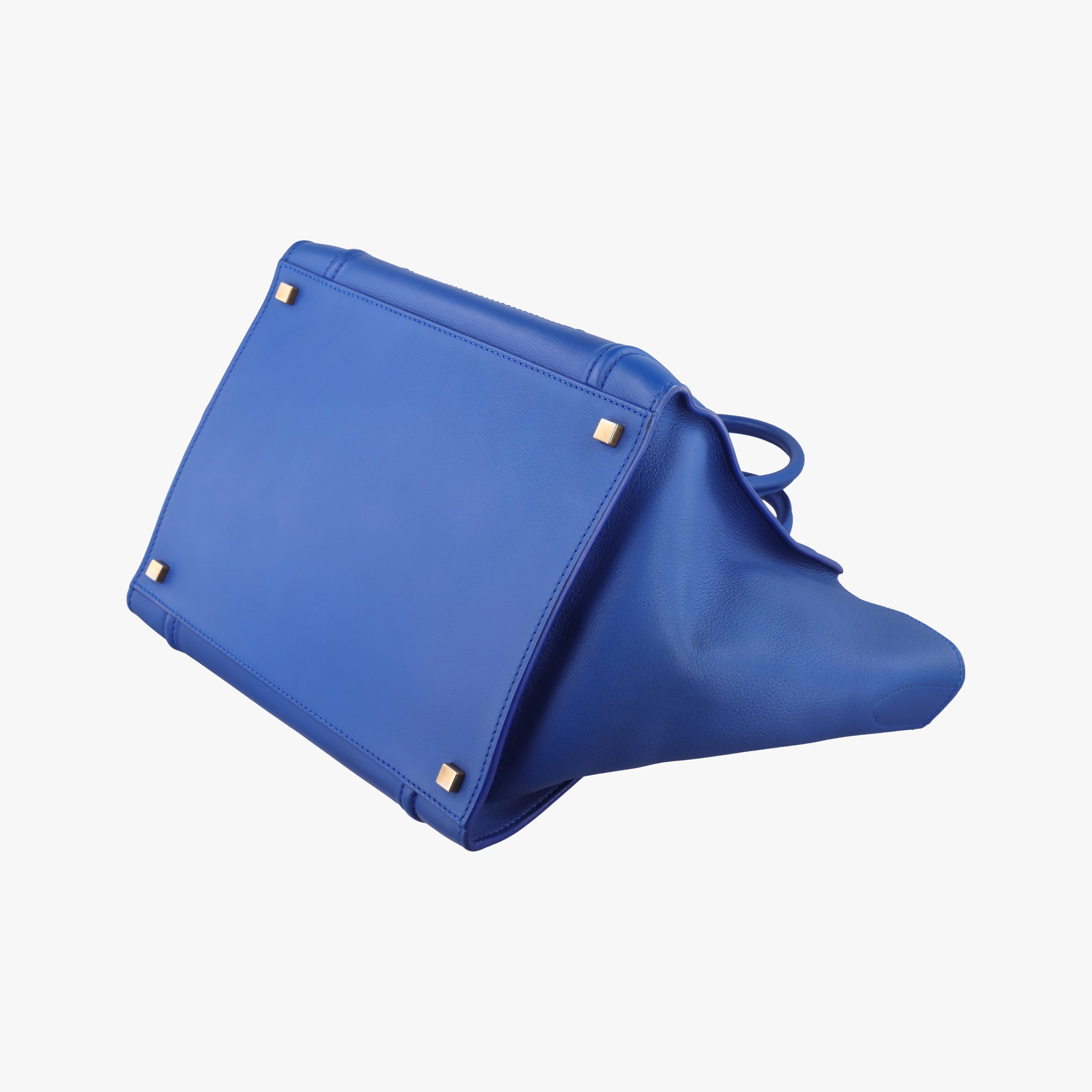 Secondhand Celine Luggage Square Phantom Blue Leather  handbag | stylenewstar