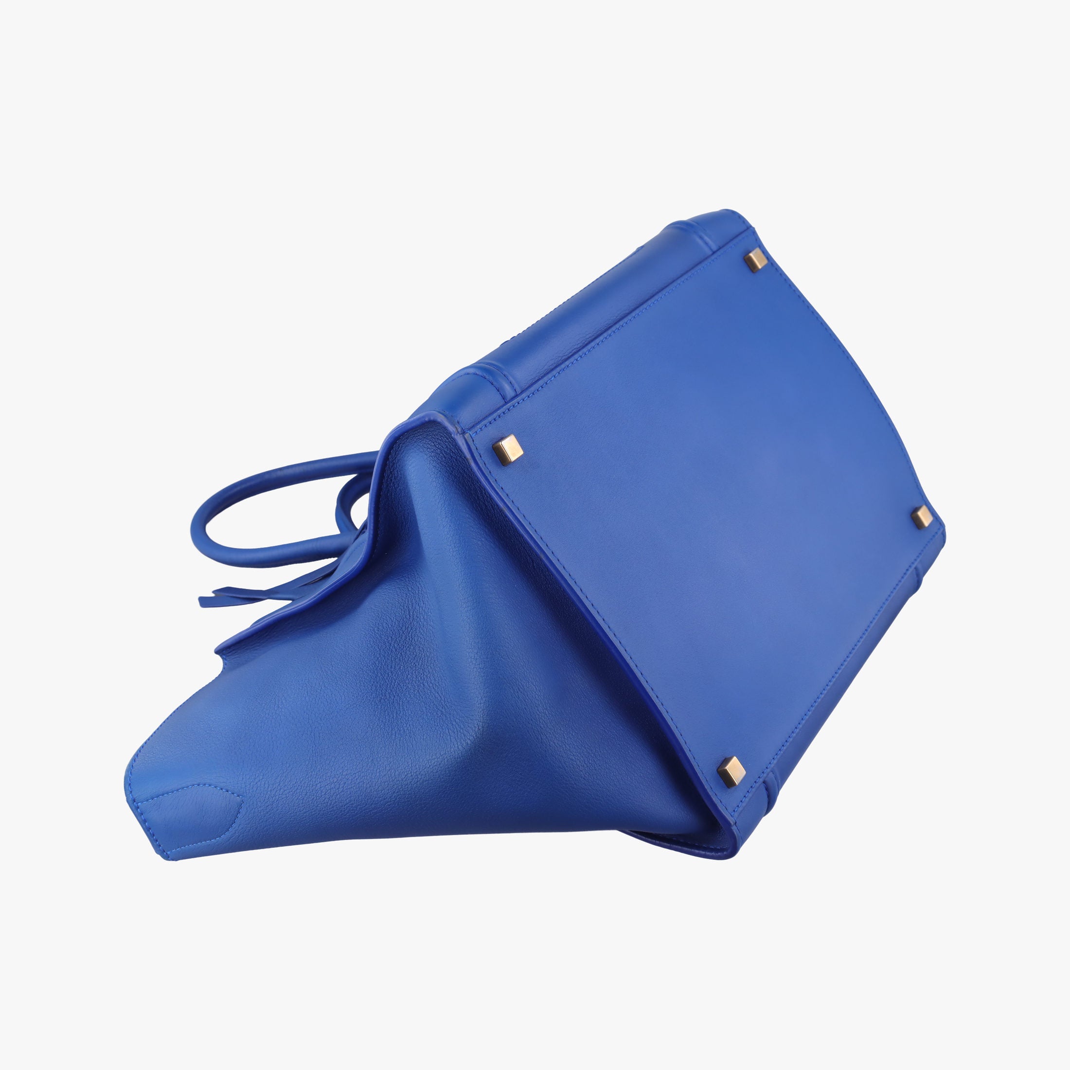 Secondhand Celine Luggage Square Phantom Blue Leather  handbag | stylenewstar