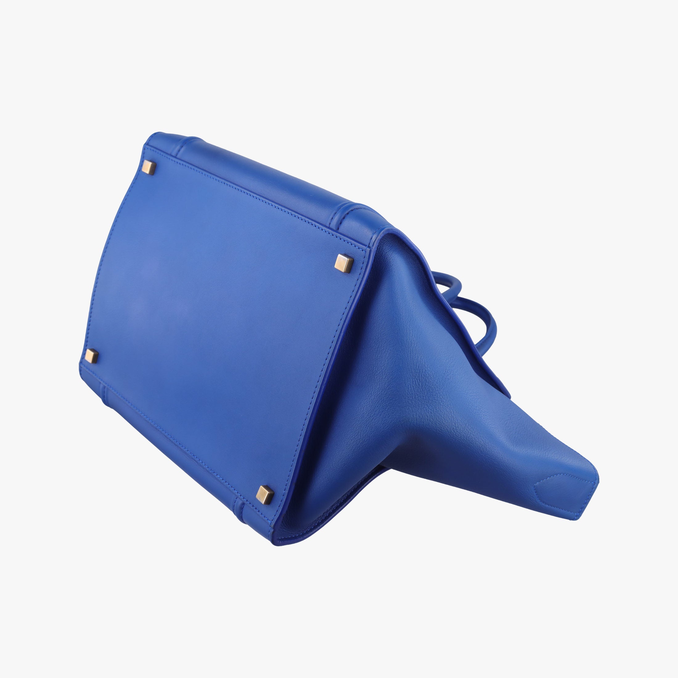Secondhand Celine Luggage Square Phantom Blue Leather  handbag | stylenewstar
