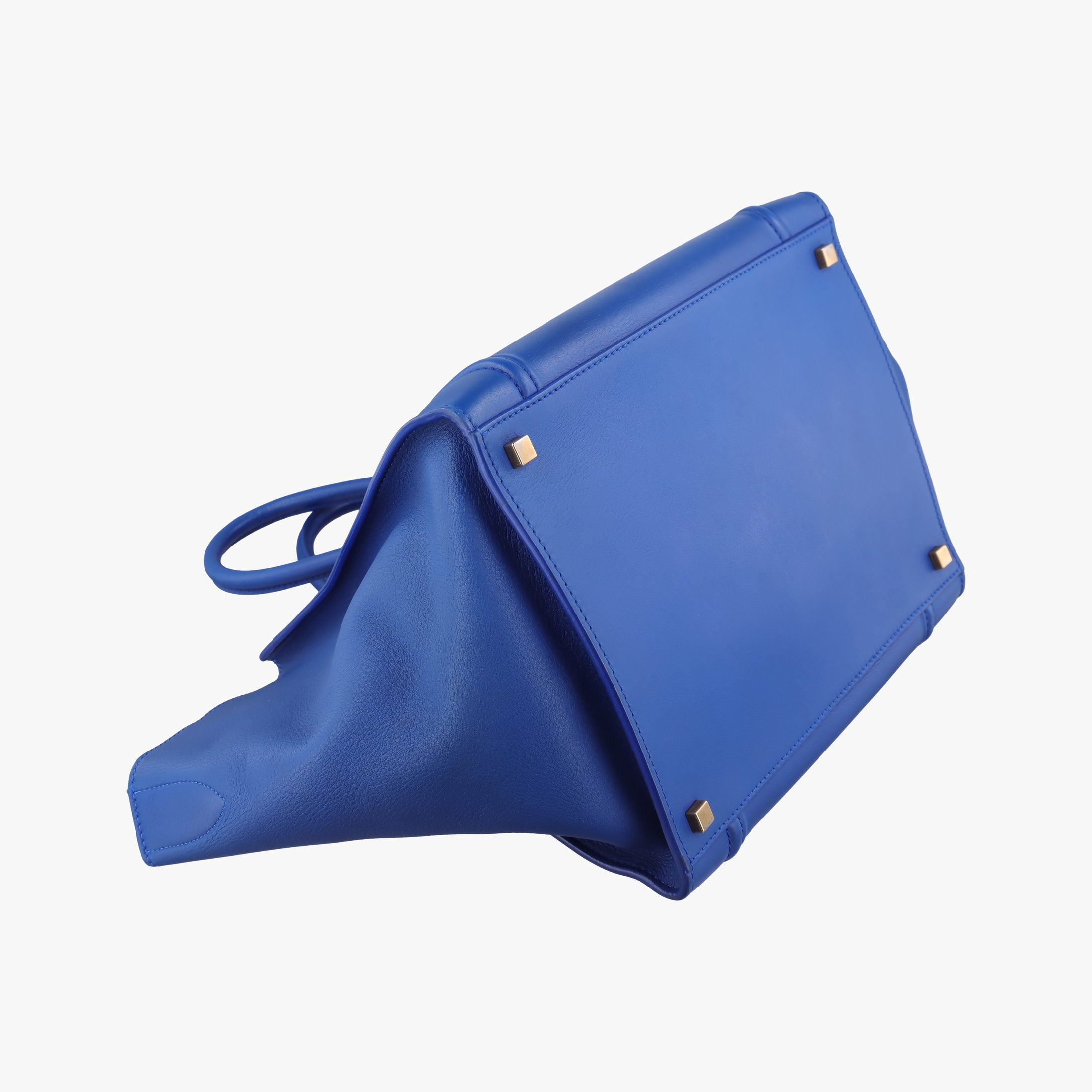 Secondhand Celine Luggage Square Phantom Blue Leather  handbag | stylenewstar