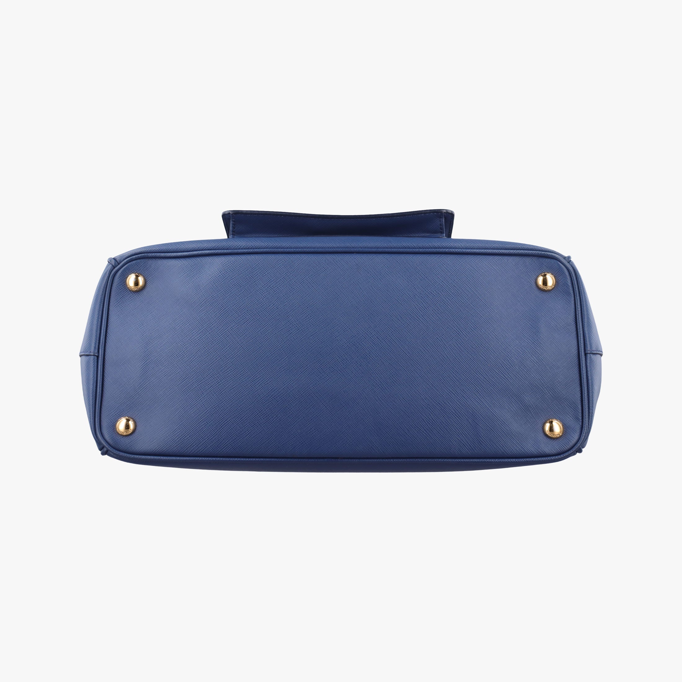 Pre-owned Prada Bi-Color Zip Front Pocket Blue SAFFIANO Leather BN2674 shoulderbag | stylenewstar