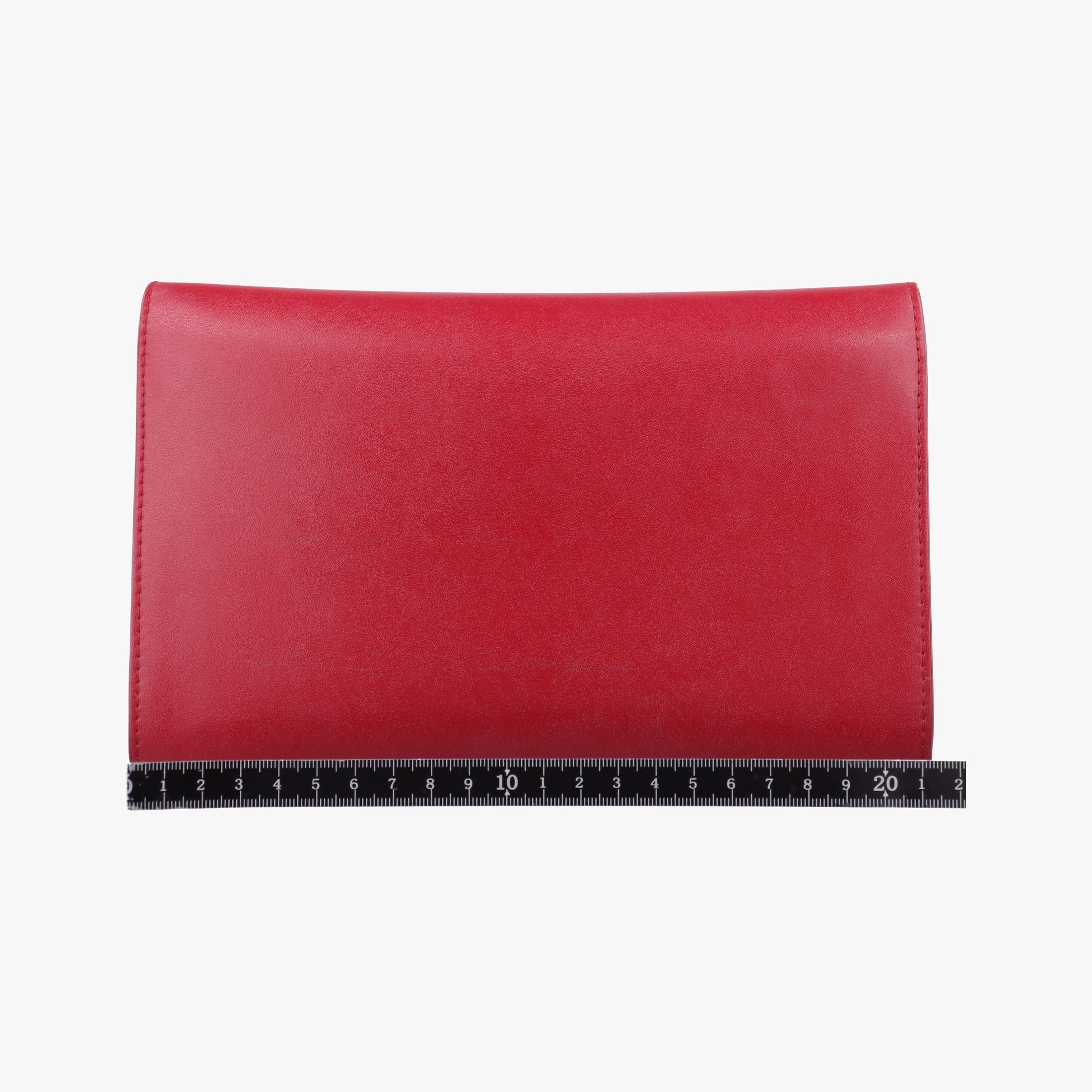 Pre-owned Fendi Kan I F Logo Red Leather 8BS004 shoulderbag | stylenewstar