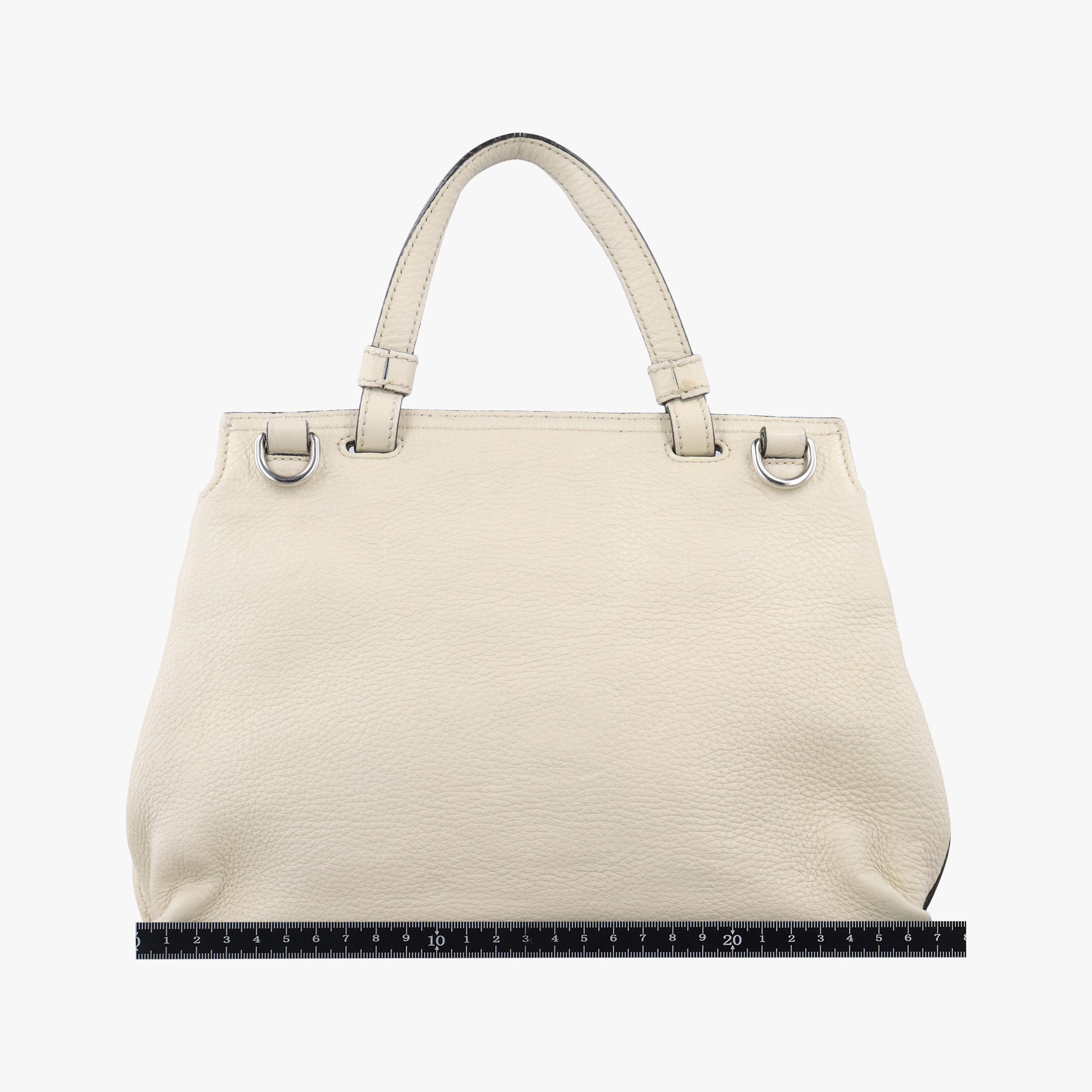 Pre-owned Gucci Bamboo Daily White Leather 370831 shoulderbag | stylenewstar