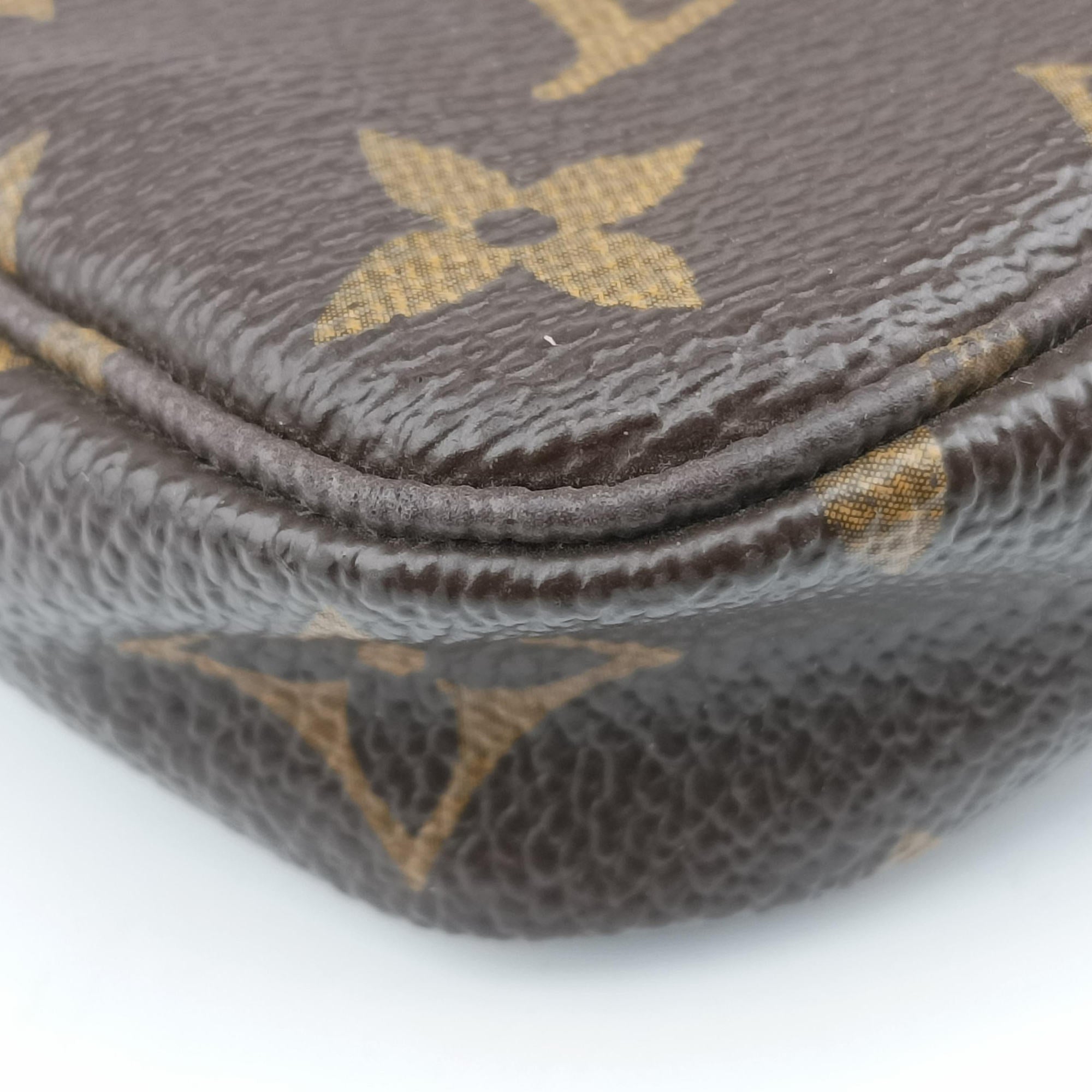Pre-owned Louis Vuitton T&B Mini Pochette Accessoires Brown Monogram Canvas M60153 handbag | stylenewstar