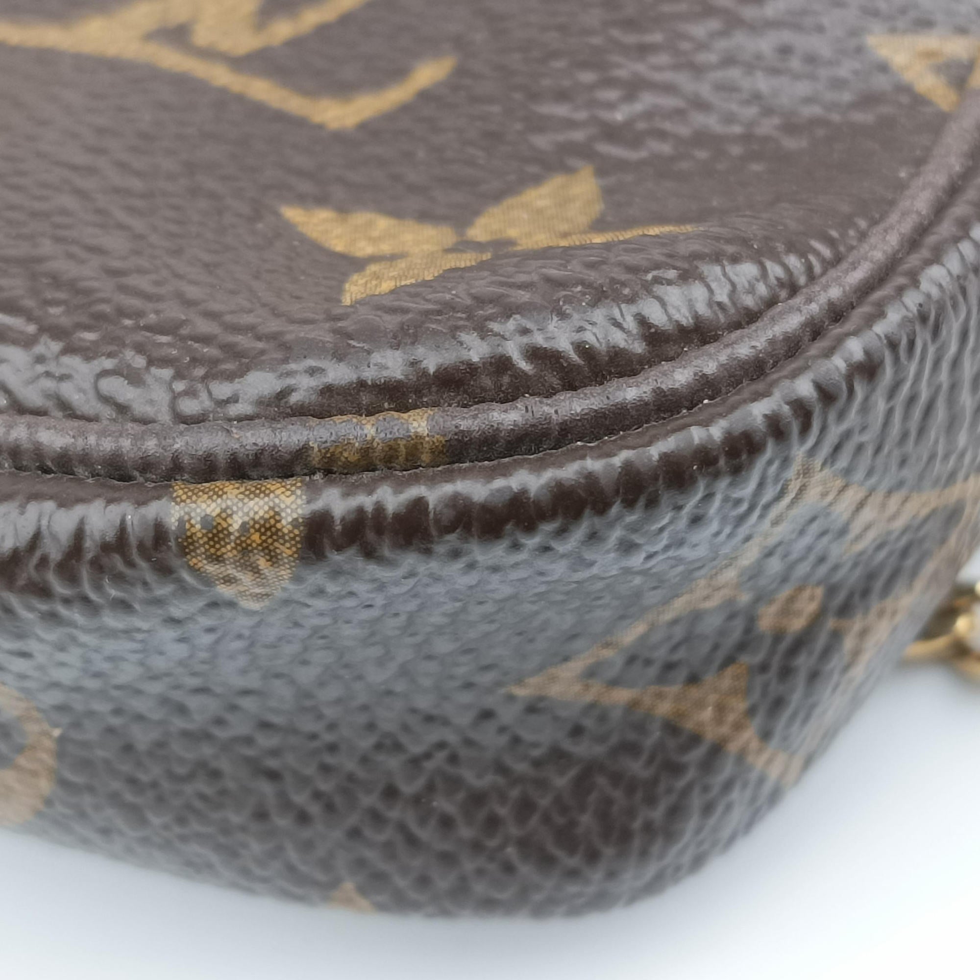 Pre-owned Louis Vuitton T&B Mini Pochette Accessoires Brown Monogram Canvas M60153 handbag | stylenewstar
