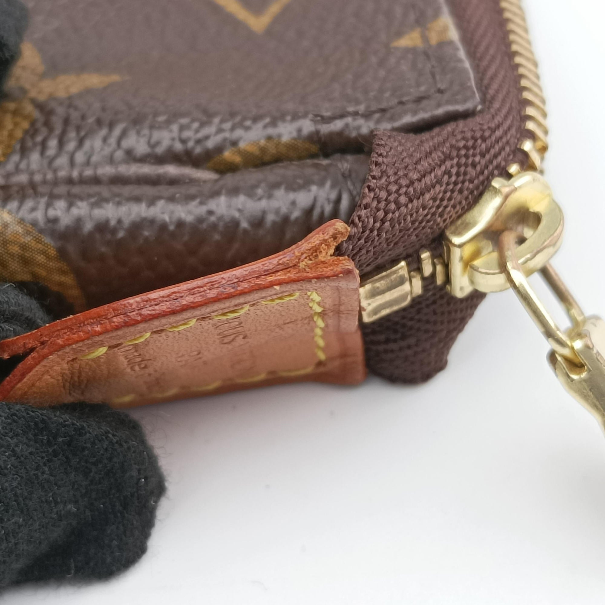 Pre-owned Louis Vuitton T&B Mini Pochette Accessoires Brown Monogram Canvas M60153 handbag | stylenewstar