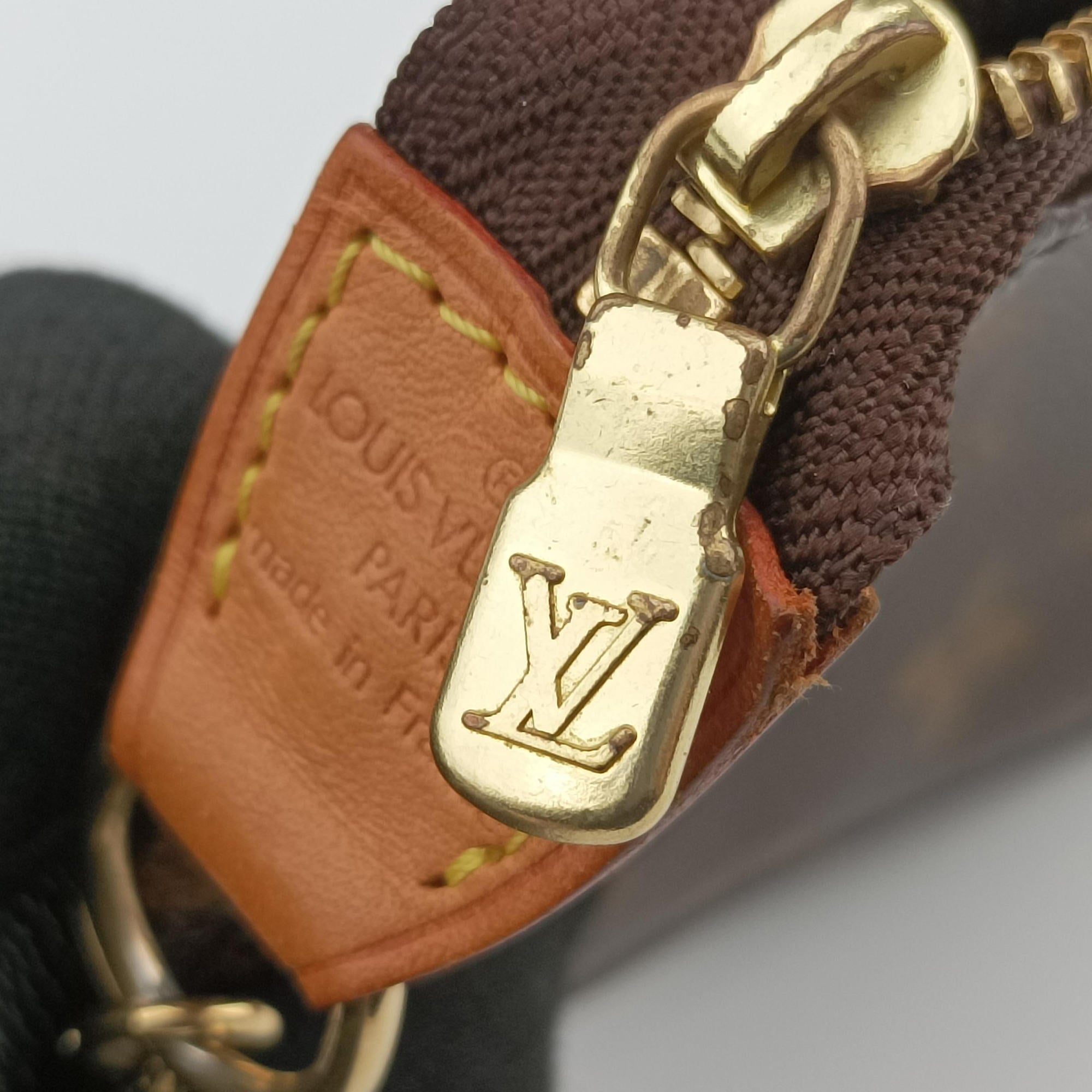 Pre-owned Louis Vuitton T&B Mini Pochette Accessoires Brown Monogram Canvas M60153 handbag | stylenewstar