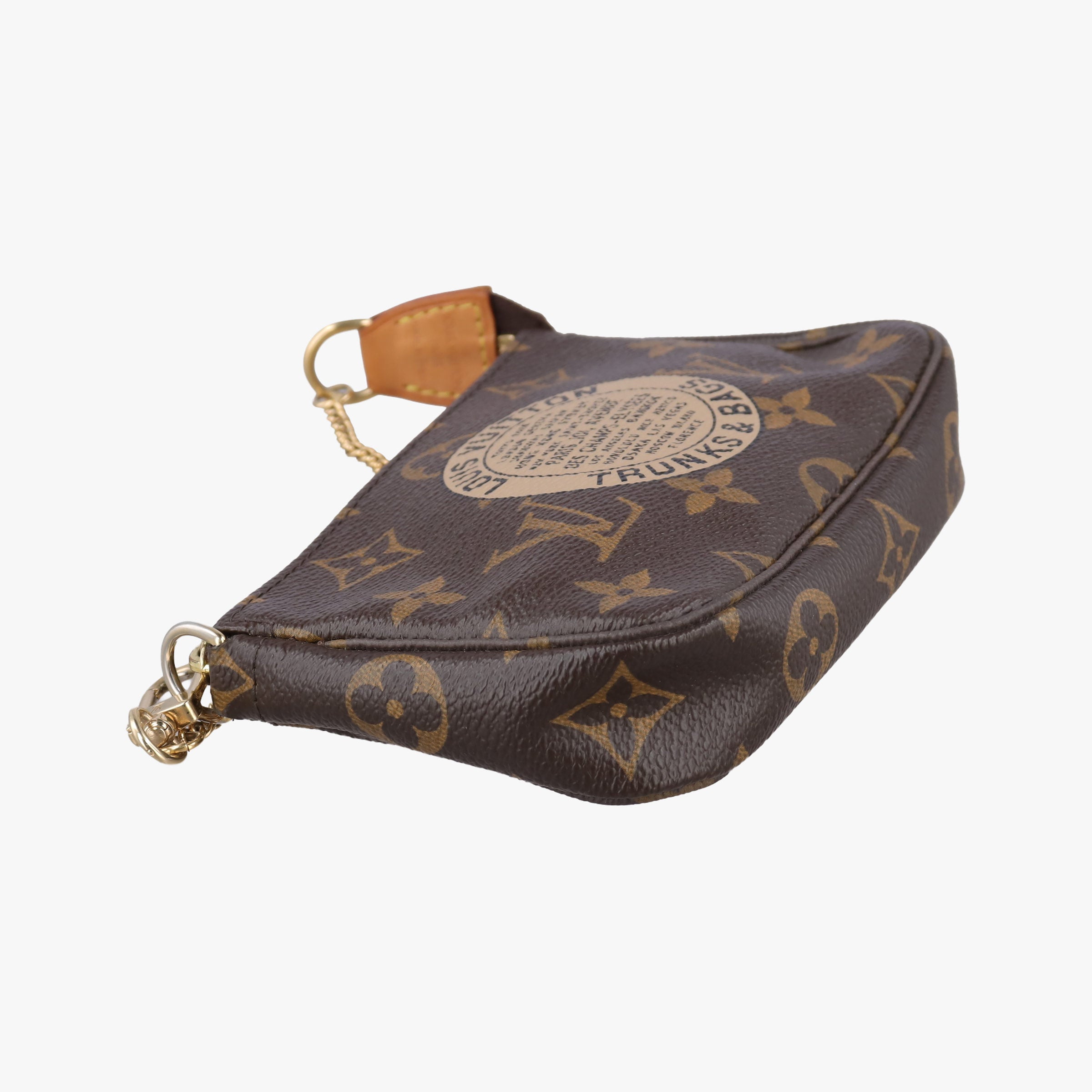 Pre-owned Louis Vuitton T&B Mini Pochette Accessoires Brown Monogram Canvas M60153 handbag | stylenewstar