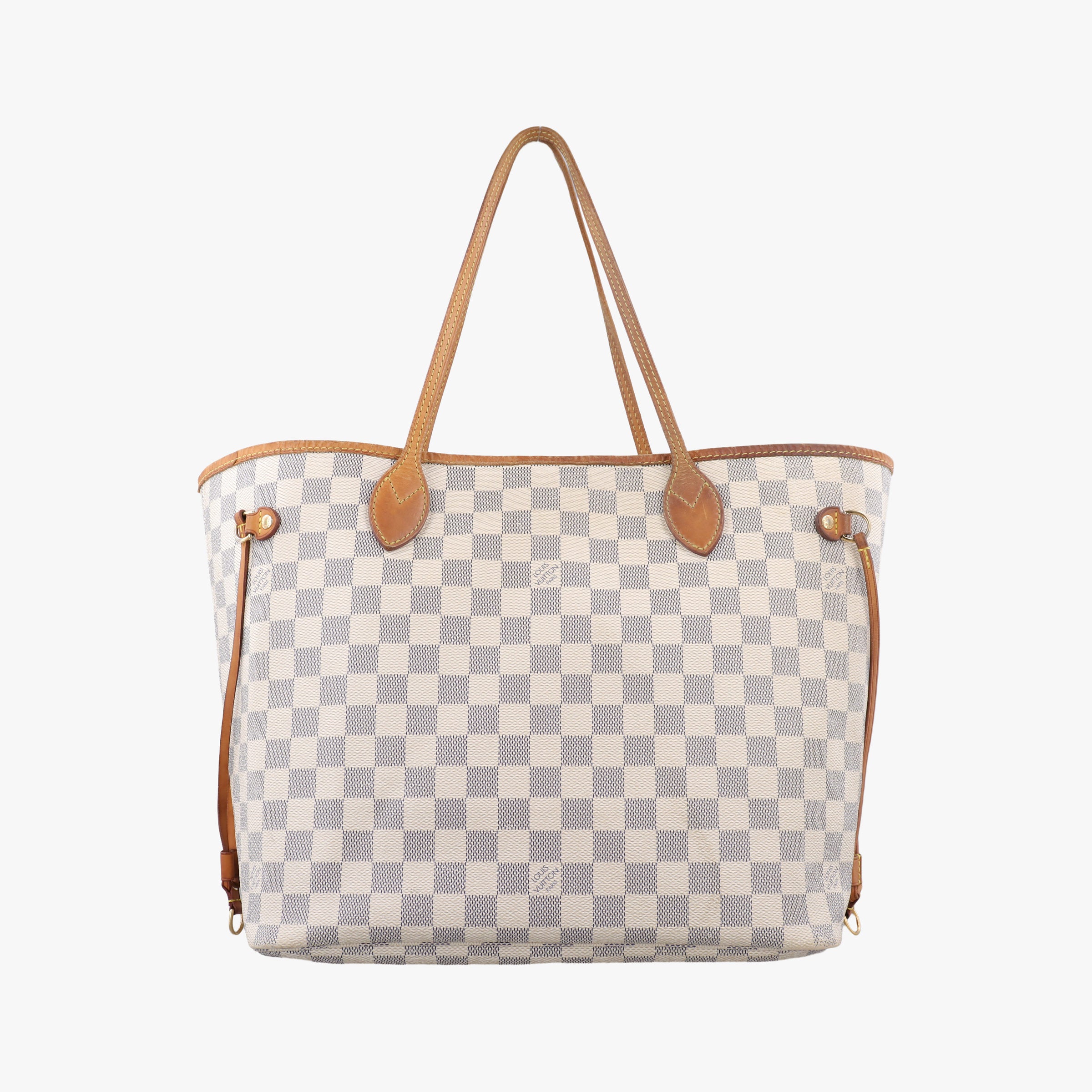 Pre-owned Louis Vuitton NEVERFULL MM Azur Damier Canvas N51107 shoulderbag | stylenewstar