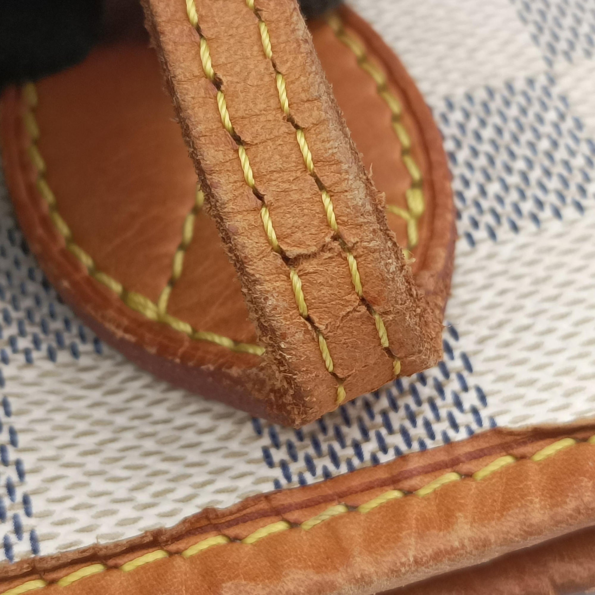 Pre-owned Louis Vuitton NEVERFULL MM Azur Damier Canvas N51107 shoulderbag | stylenewstar