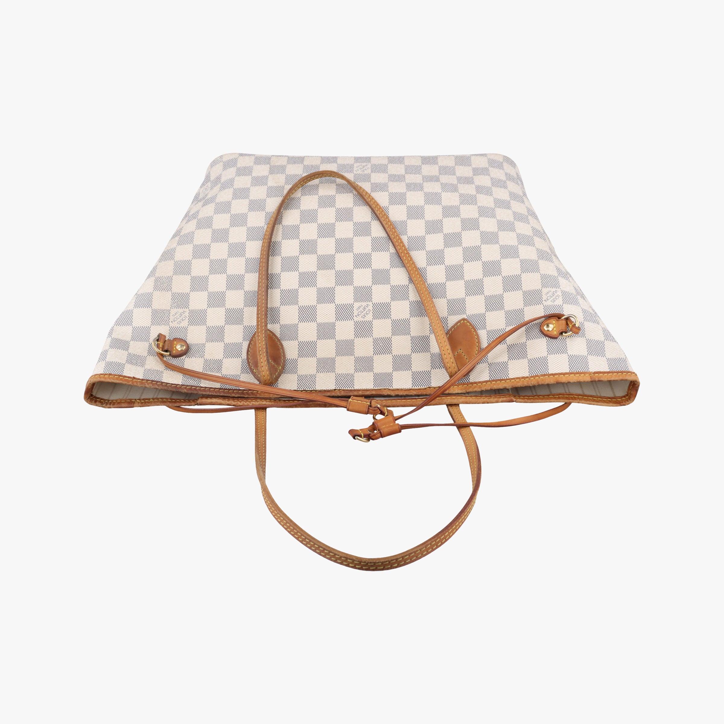 Pre-owned Louis Vuitton NEVERFULL MM Azur Damier Canvas N51107 shoulderbag | stylenewstar