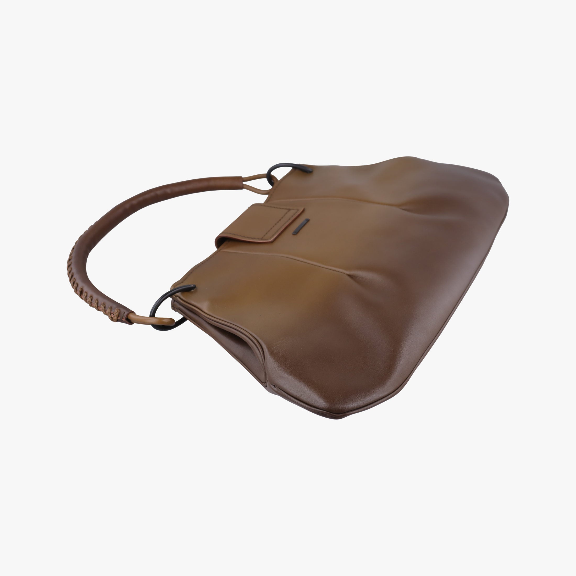Pre-owned Gucci Hobo brown leather 105374 handbag | stylenewstar