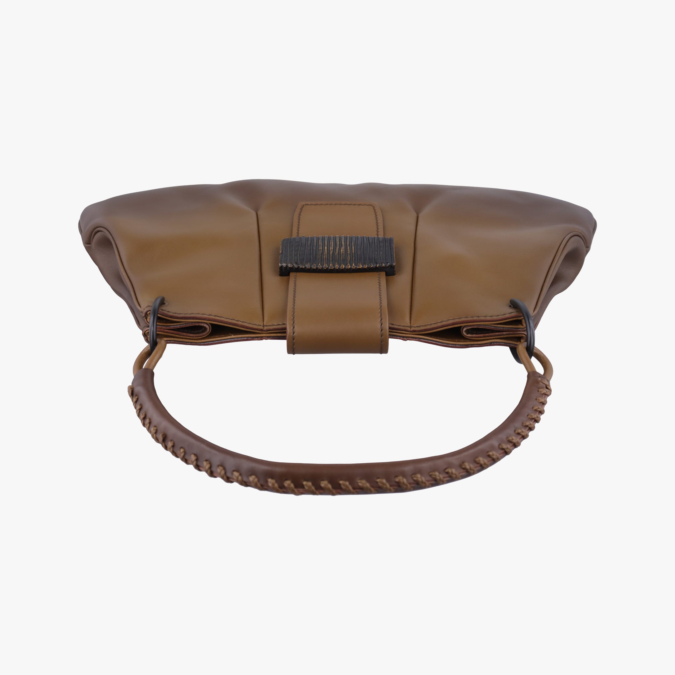 Pre-owned Gucci Hobo brown leather 105374 handbag | stylenewstar