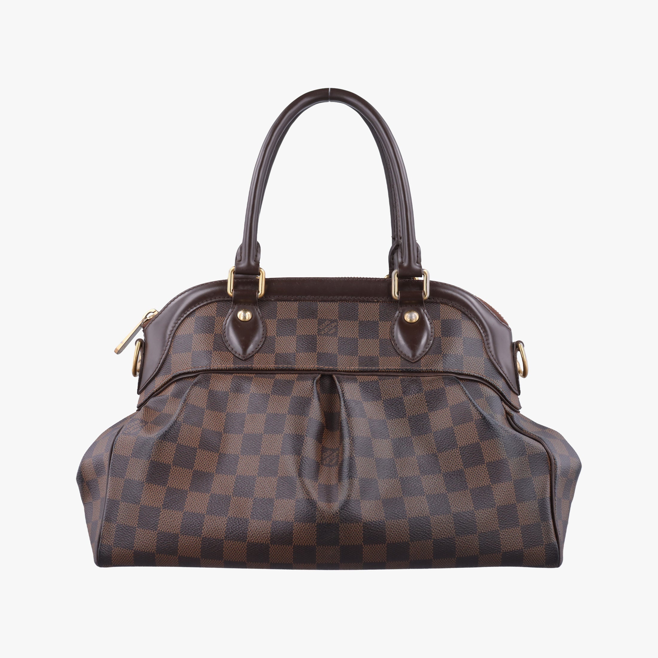 Pre-owned Louis Vuitton TREVI PM EBENE Damier Canvas N51997 handbag | stylenewstar