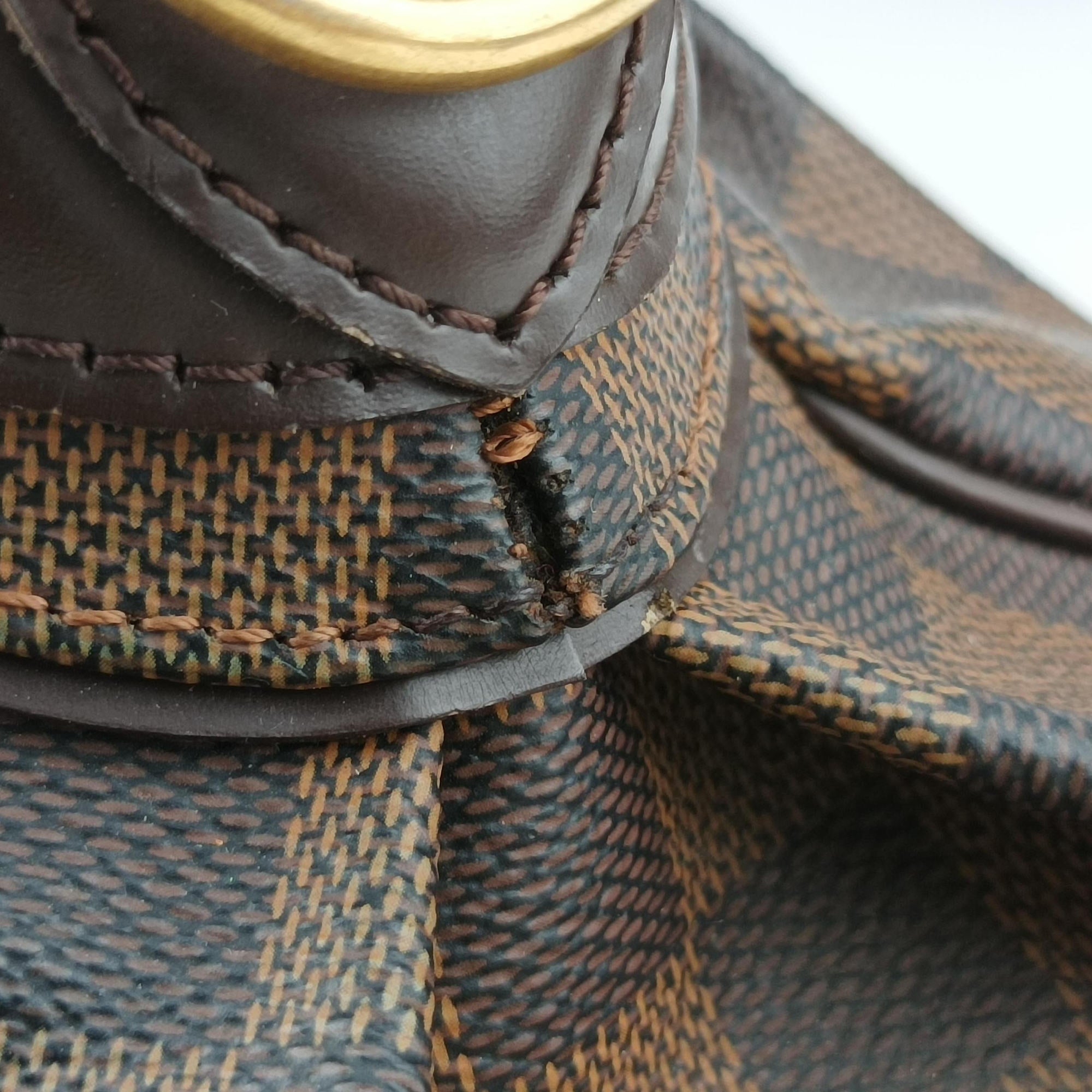 Pre-owned Louis Vuitton TREVI PM EBENE Damier Canvas N51997 handbag | stylenewstar