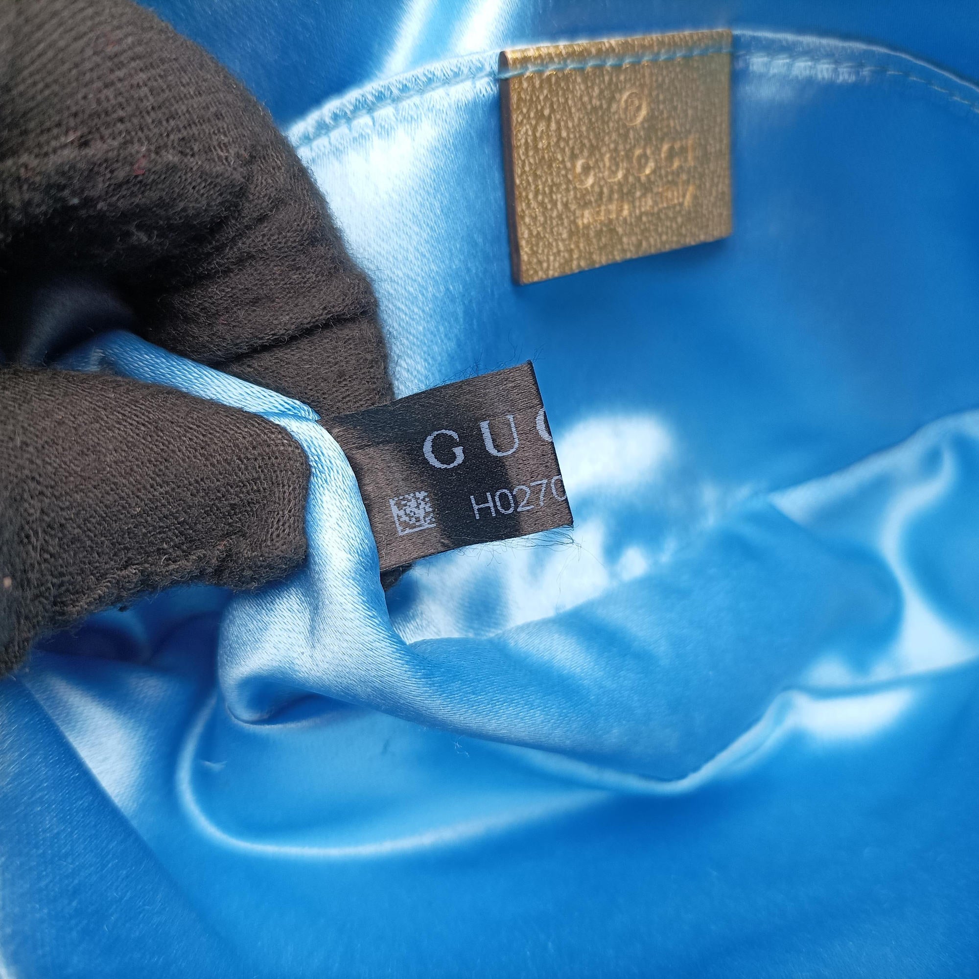 Pre-owned Gucci GG Marmont Golden×pink Leather 476434 bum bag/waist bag | stylenewstar