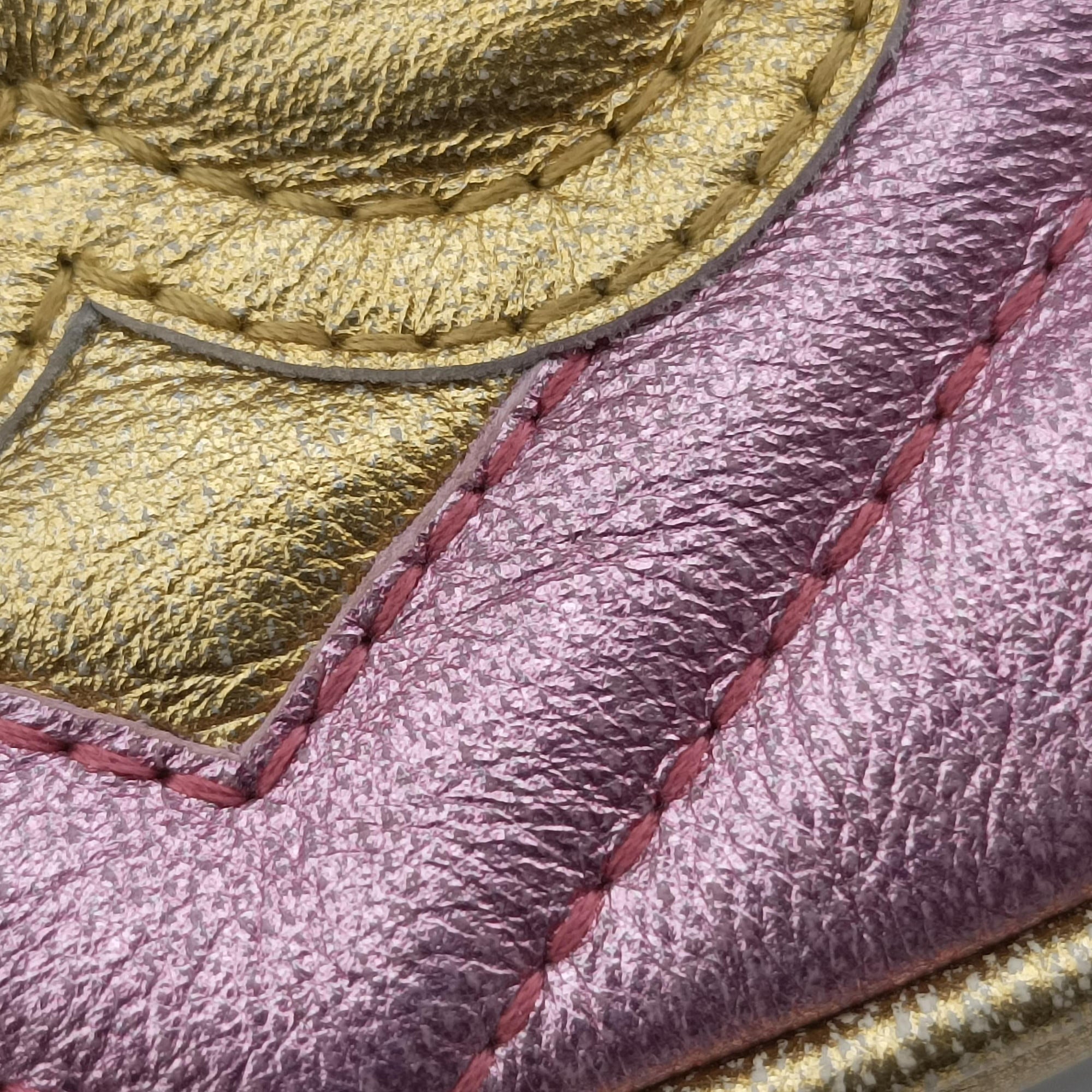 Pre-owned Gucci GG Marmont Golden×pink Leather 476434 bum bag/waist bag | stylenewstar
