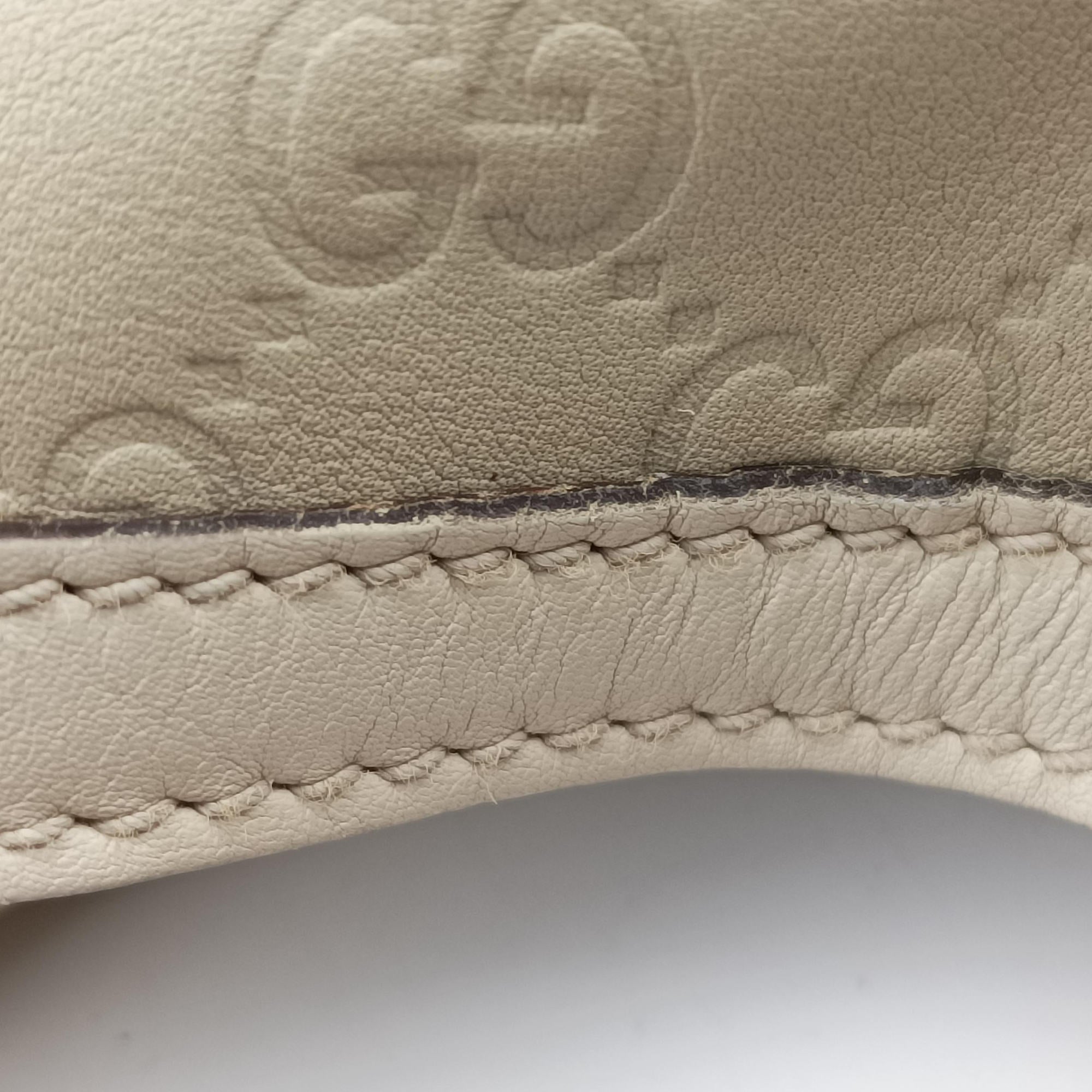 Pre-owned Gucci Bamboo White Leather 169961 shoulderbag | stylenewstar