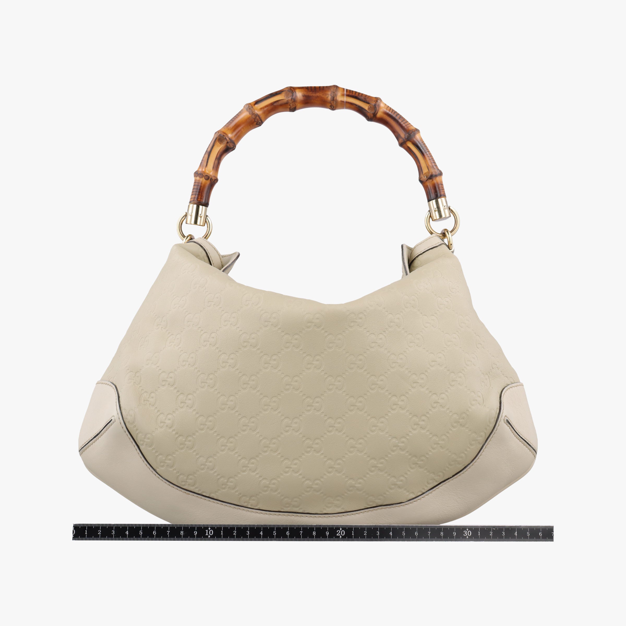 Pre-owned Gucci Bamboo White Leather 169961 shoulderbag | stylenewstar