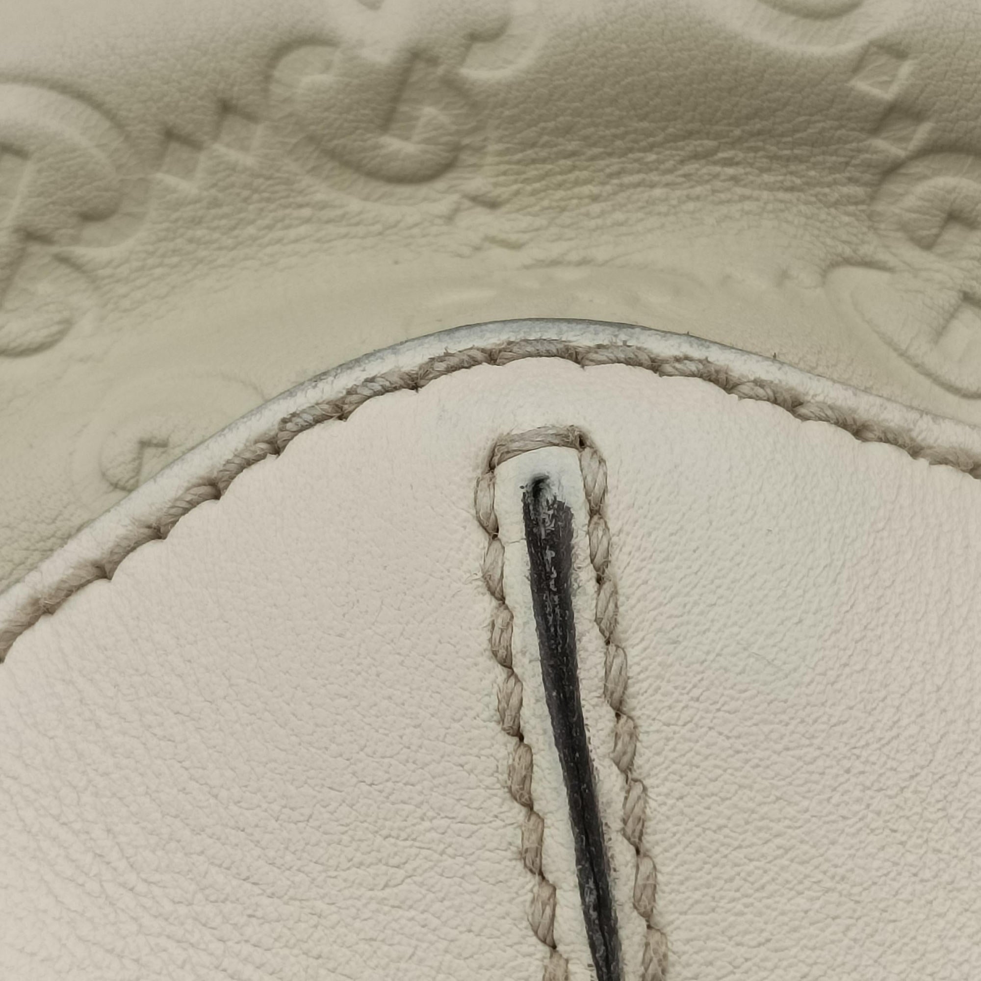 Pre-owned Gucci Bamboo White Leather 169961 shoulderbag | stylenewstar