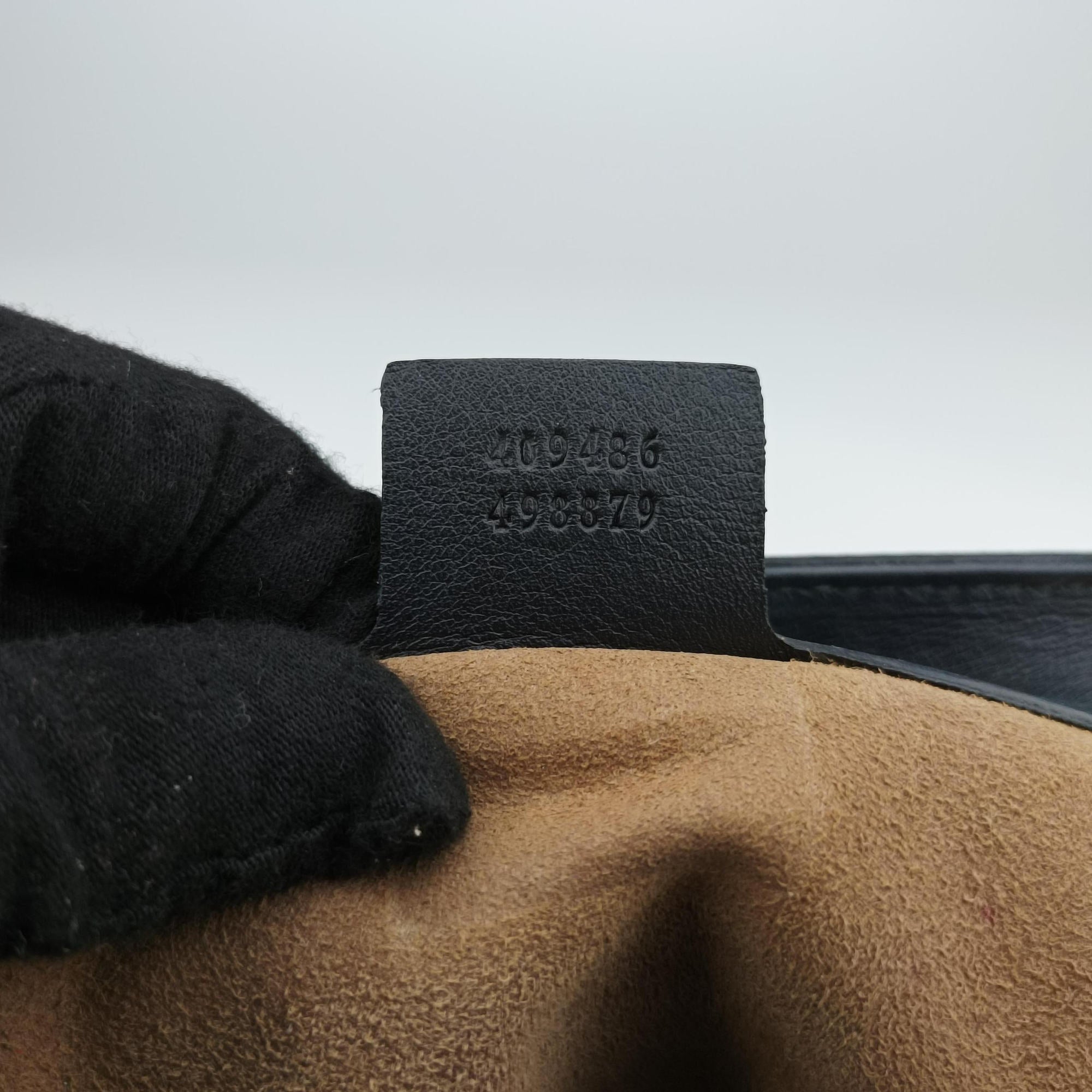 Secondhand Gucci Padlock Black× Multi PVC coated canvas×Leather 409486 shoulderbag | stylenewstar