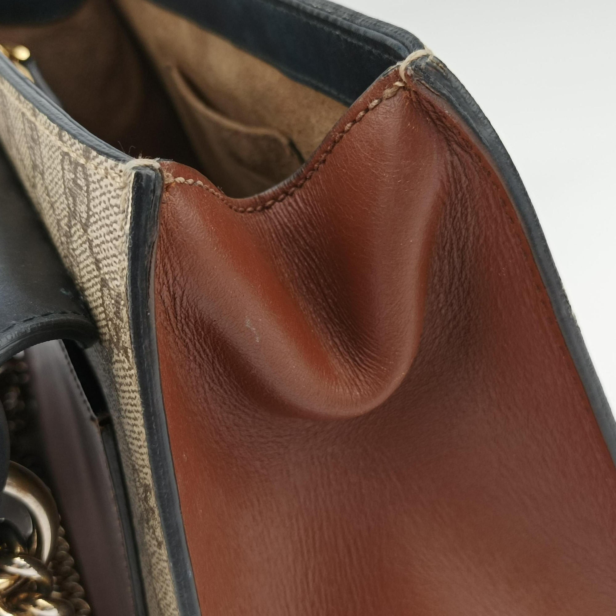 Secondhand Gucci Padlock Black× Multi PVC coated canvas×Leather 409486 shoulderbag | stylenewstar