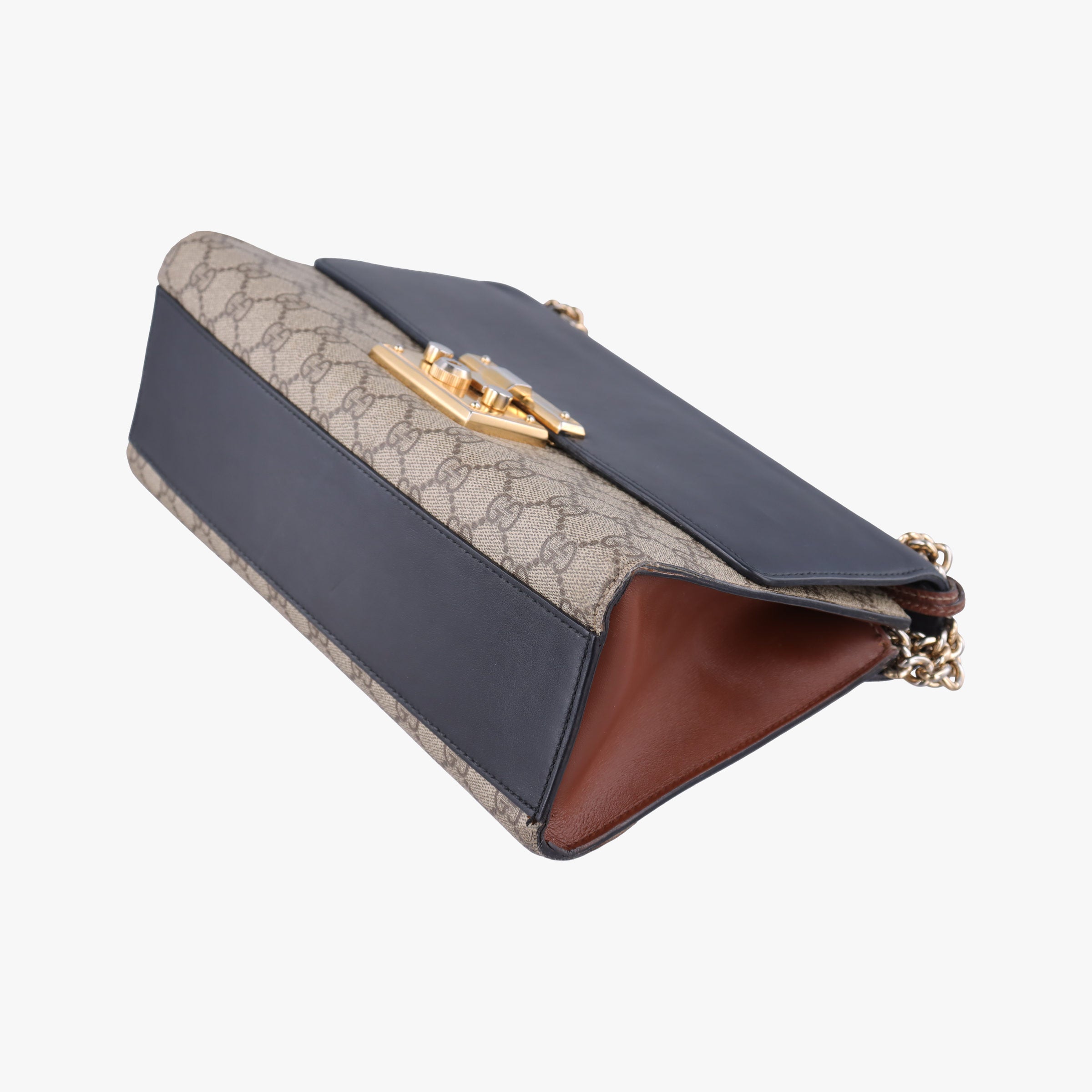 Secondhand Gucci Padlock Black× Multi PVC coated canvas×Leather 409486 shoulderbag | stylenewstar
