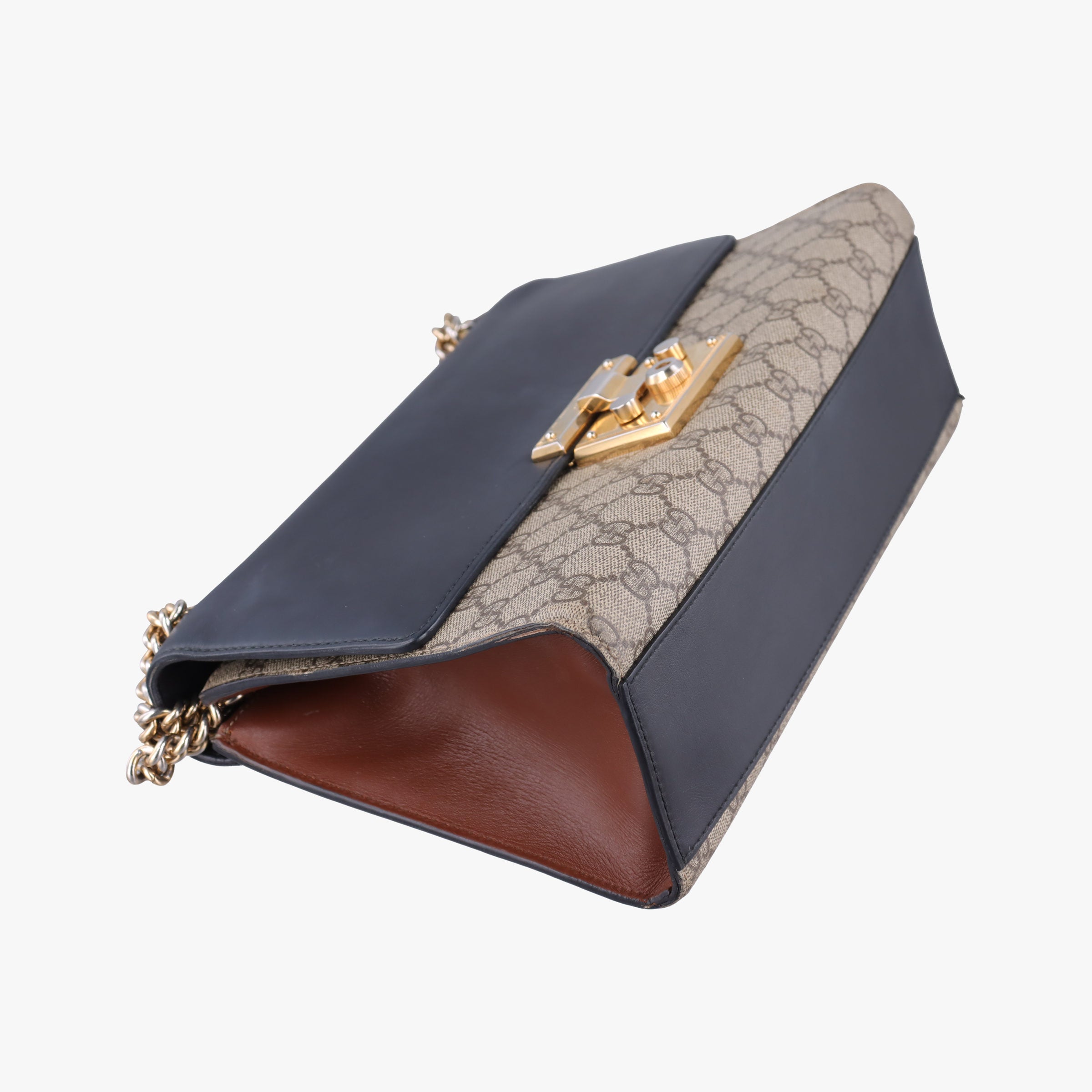 Secondhand Gucci Padlock Black× Multi PVC coated canvas×Leather 409486 shoulderbag | stylenewstar
