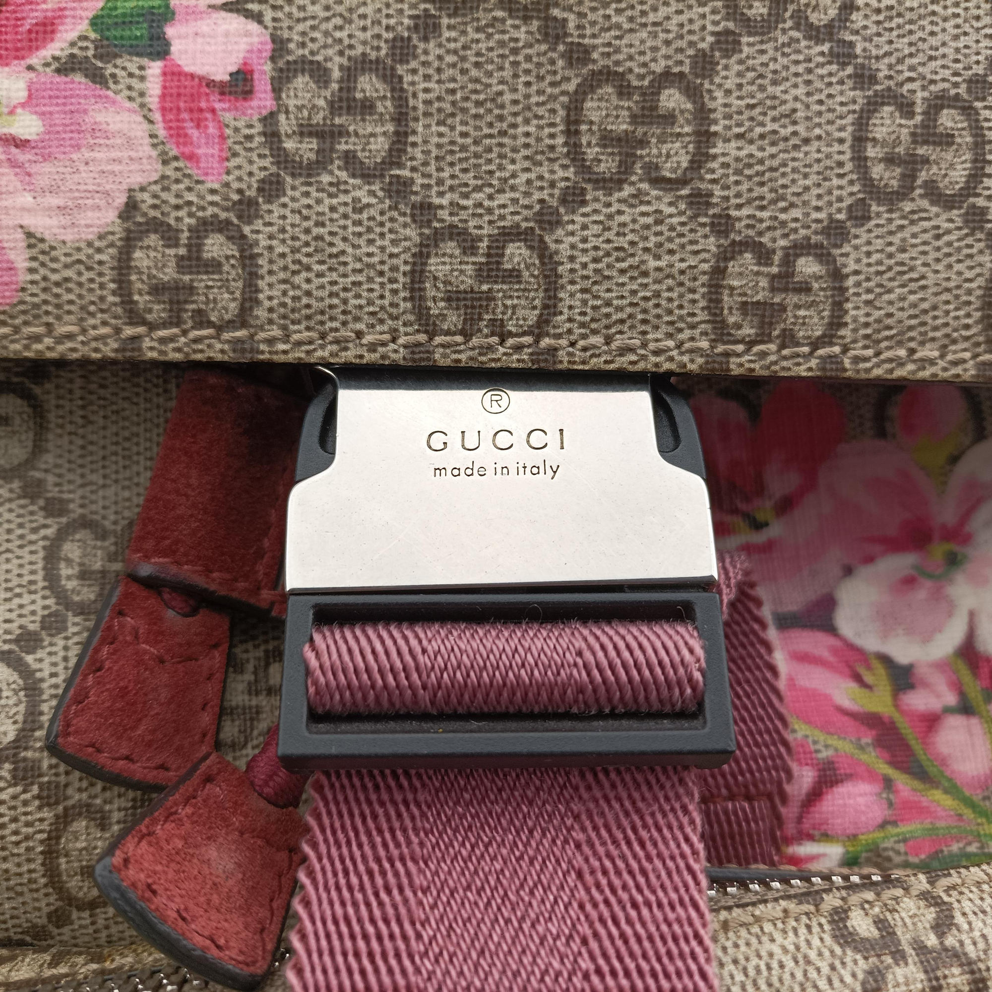 Pre-owned Gucci GG Blooms Beige×multi PVC coated canvas 405019 backpack/rucksack | stylenewstar
