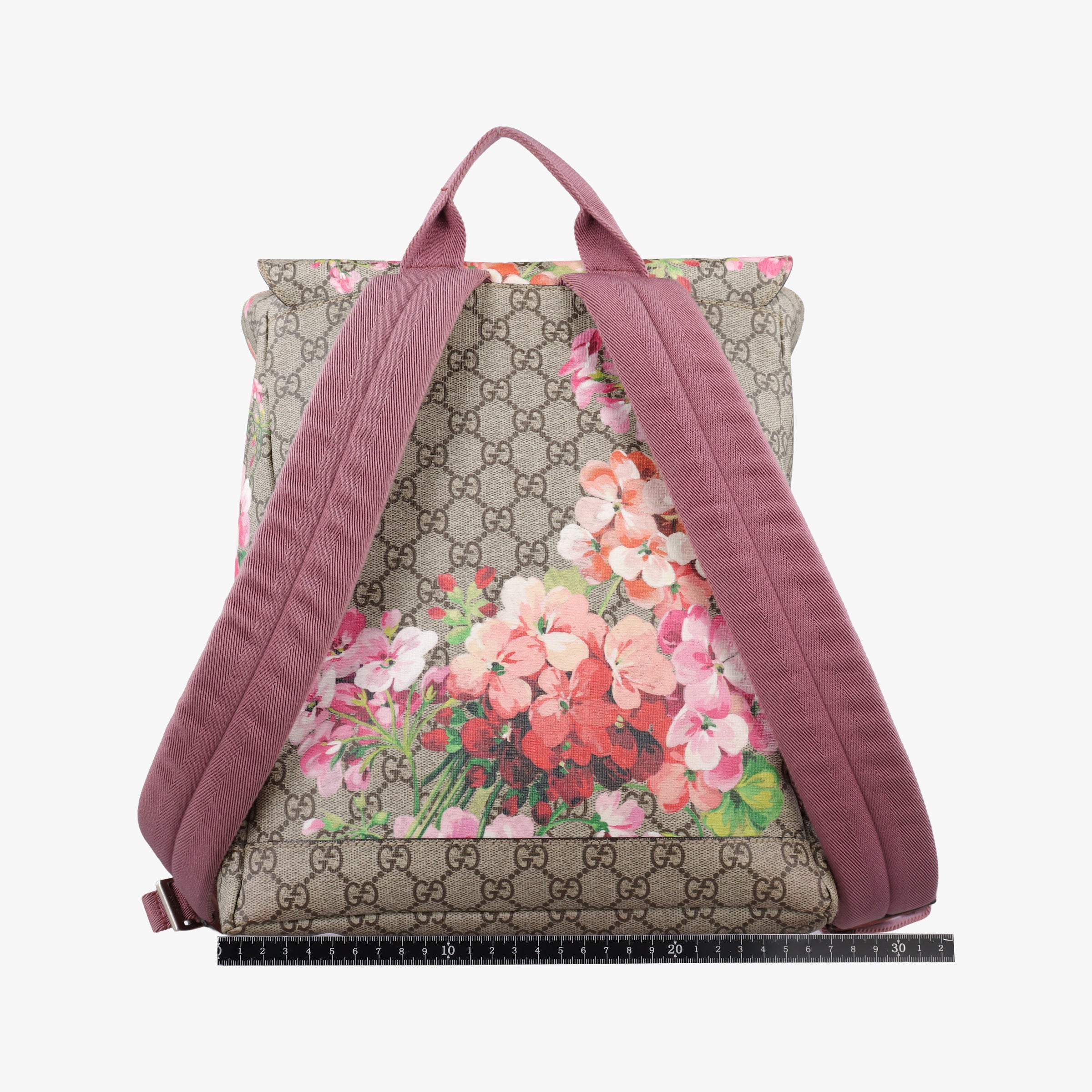 Pre-owned Gucci GG Blooms Beige×multi PVC coated canvas 405019 backpack/rucksack | stylenewstar