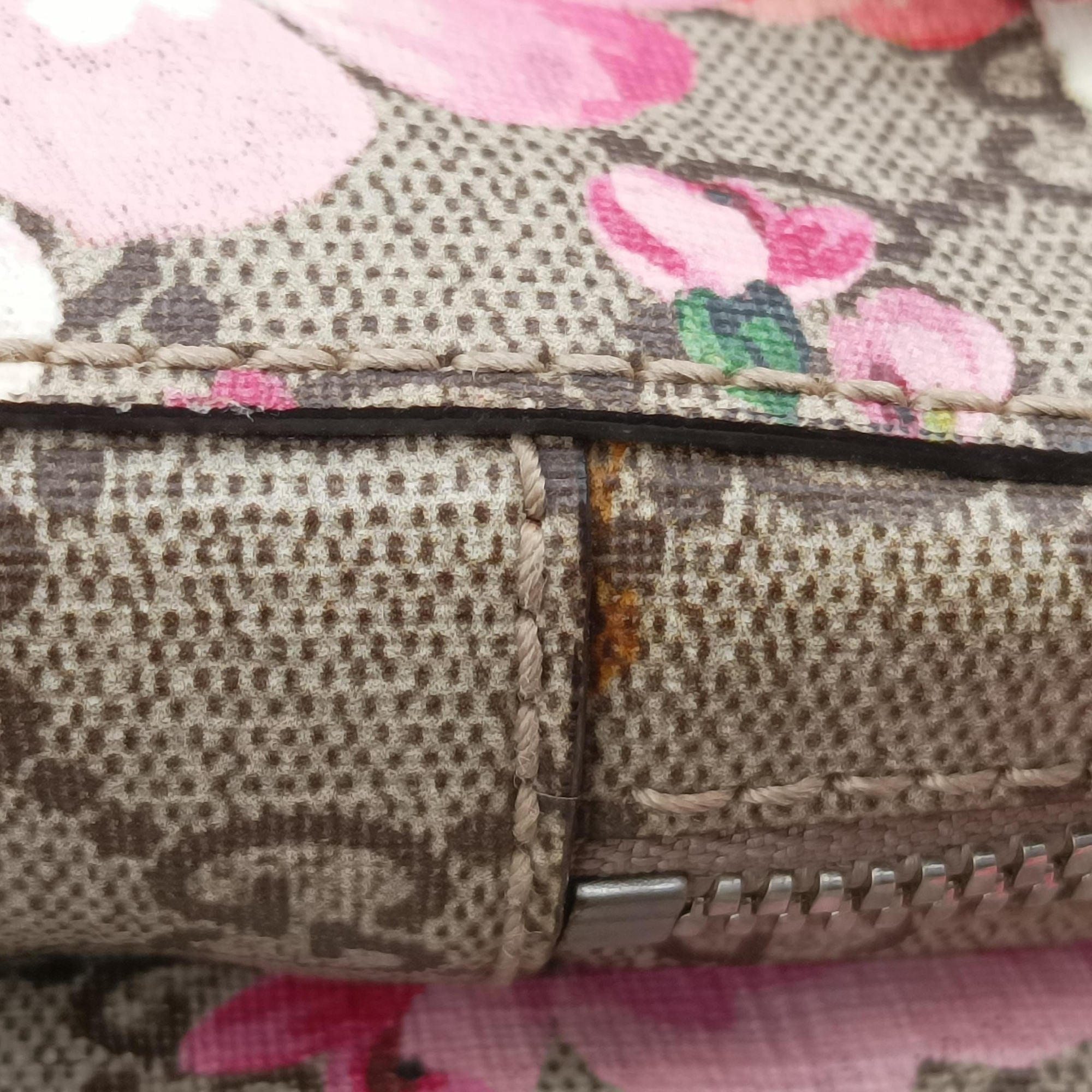 Pre-owned Gucci GG Blooms Beige×multi PVC coated canvas 405019 backpack/rucksack | stylenewstar