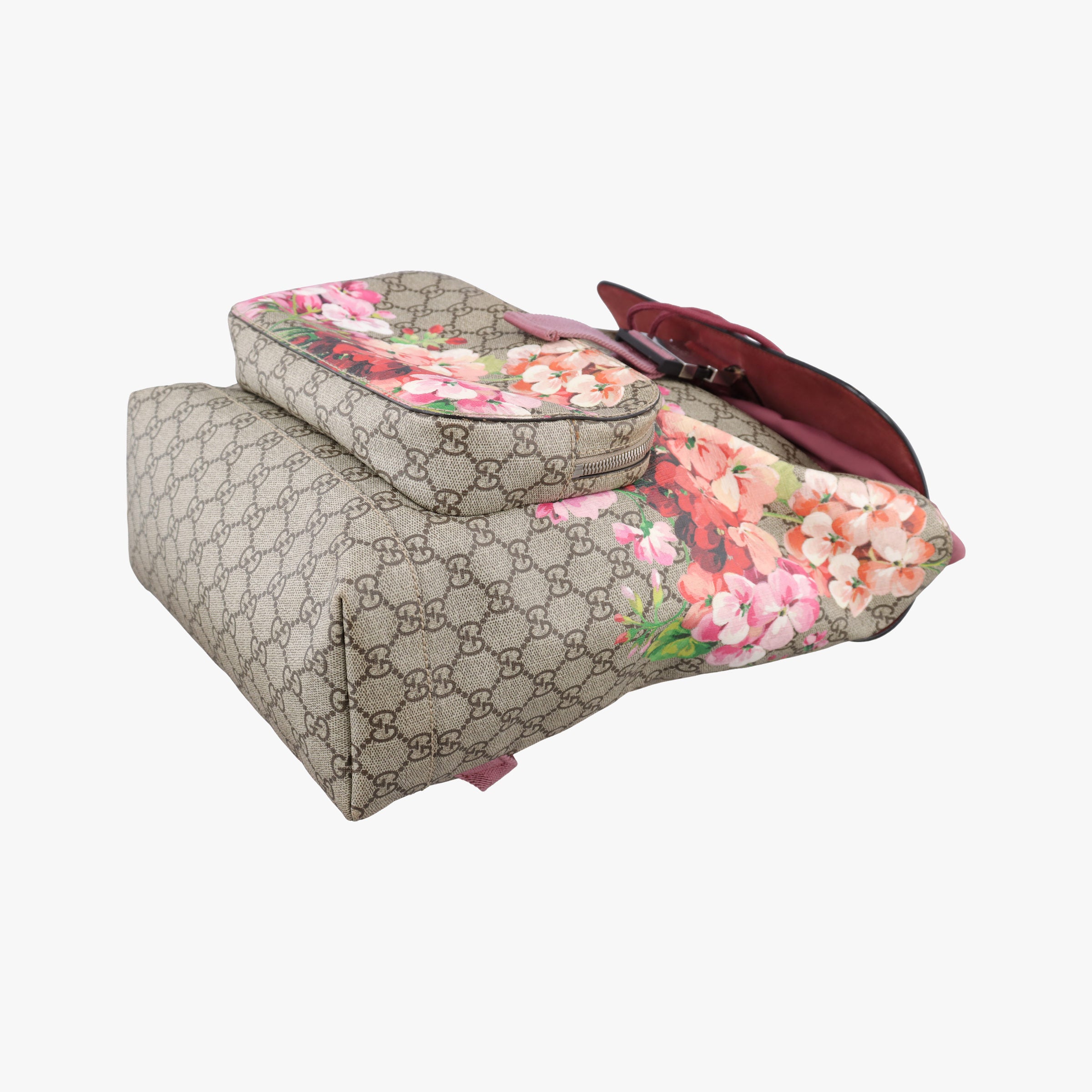 Pre-owned Gucci GG Blooms Beige×multi PVC coated canvas 405019 backpack/rucksack | stylenewstar