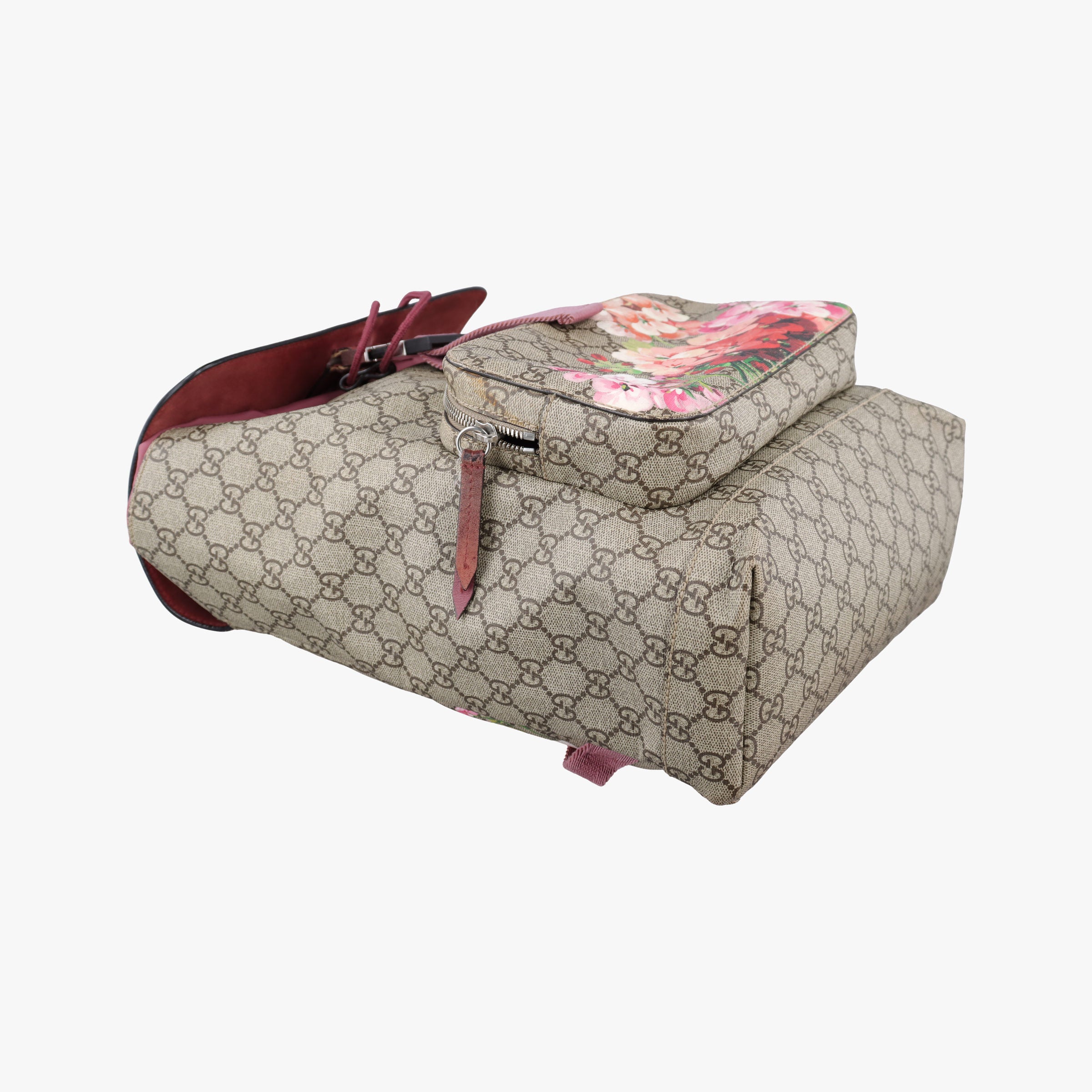 Pre-owned Gucci GG Blooms Beige×multi PVC coated canvas 405019 backpack/rucksack | stylenewstar