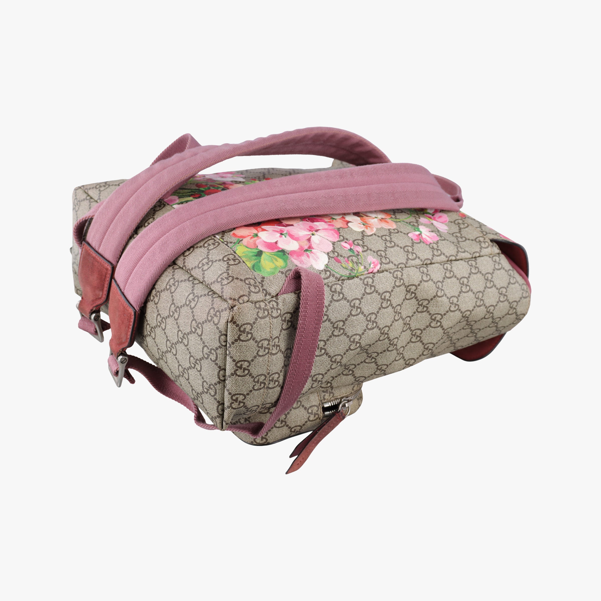 Pre-owned Gucci GG Blooms Beige×multi PVC coated canvas 405019 backpack/rucksack | stylenewstar