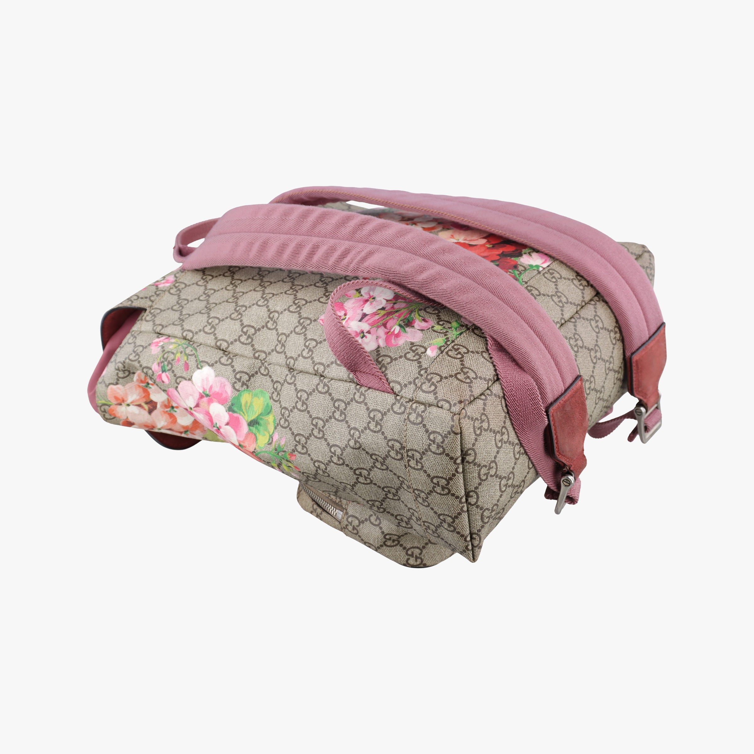 Pre-owned Gucci GG Blooms Beige×multi PVC coated canvas 405019 backpack/rucksack | stylenewstar