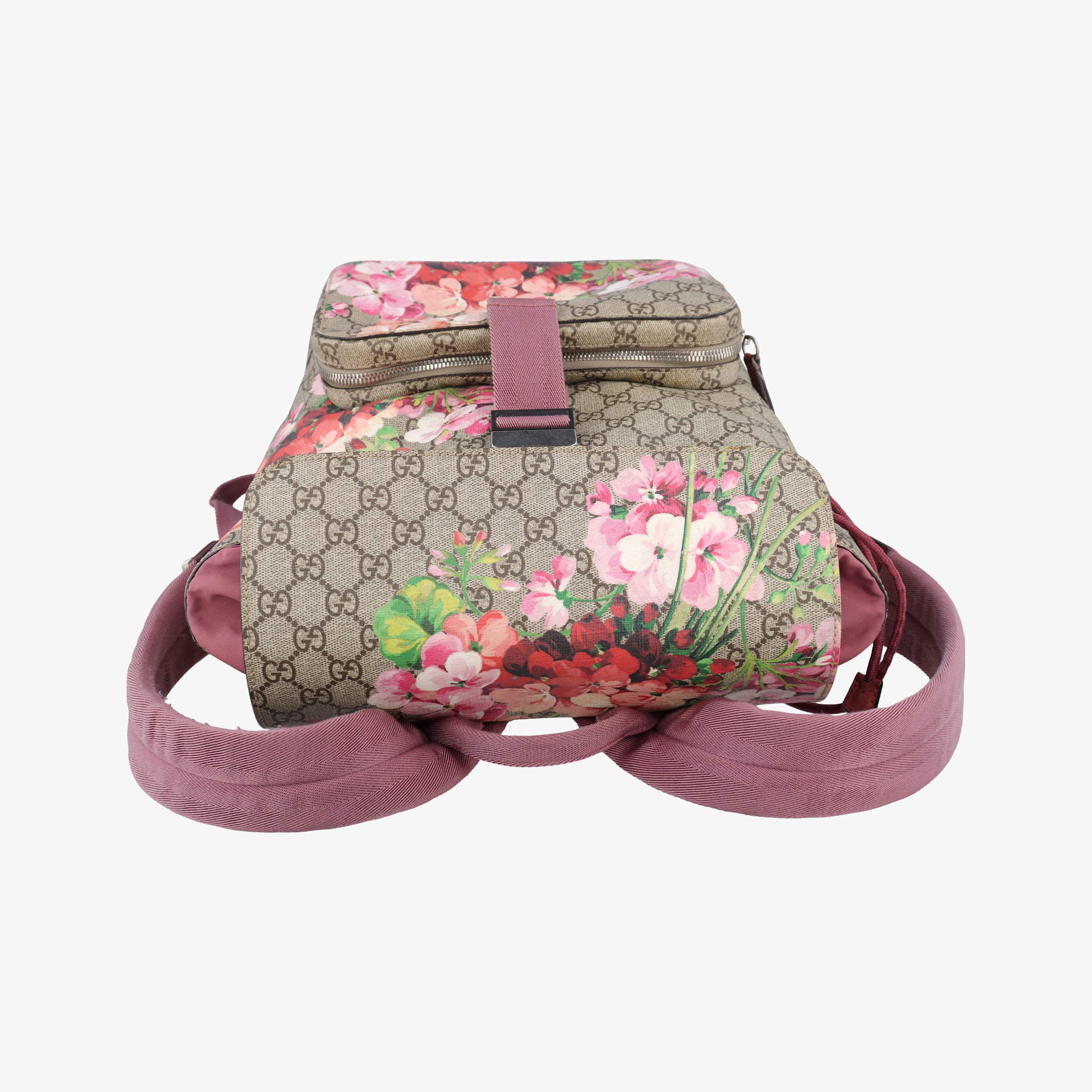 Pre-owned Gucci GG Blooms Beige×multi PVC coated canvas 405019 backpack/rucksack | stylenewstar