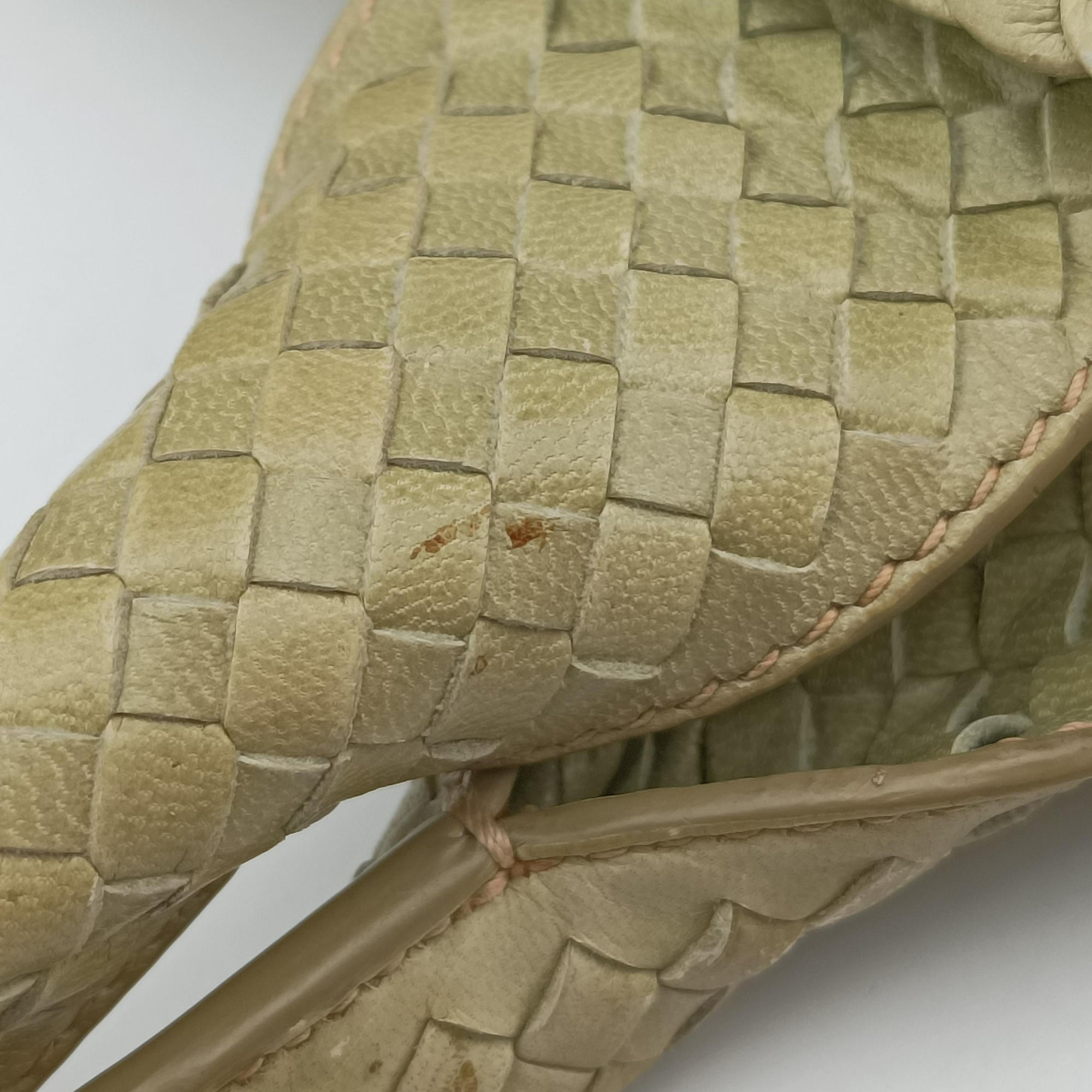 Pre-owned Prada MADRAS Green Leather BN2222 shoulderbag | stylenewstar