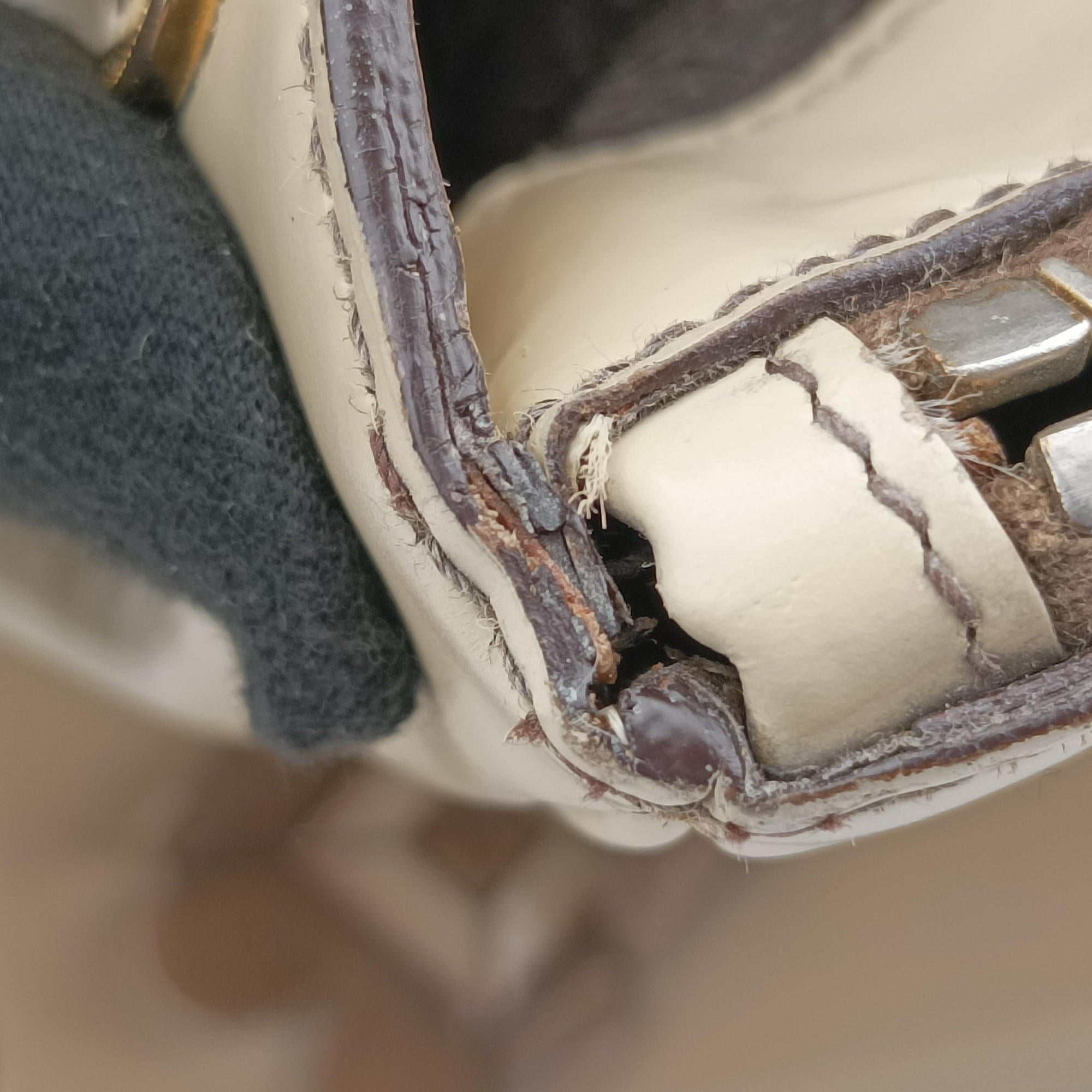 Pre-owned Prada Galleria Flowers Double Zip Beige leather B2274F handbag | stylenewstar