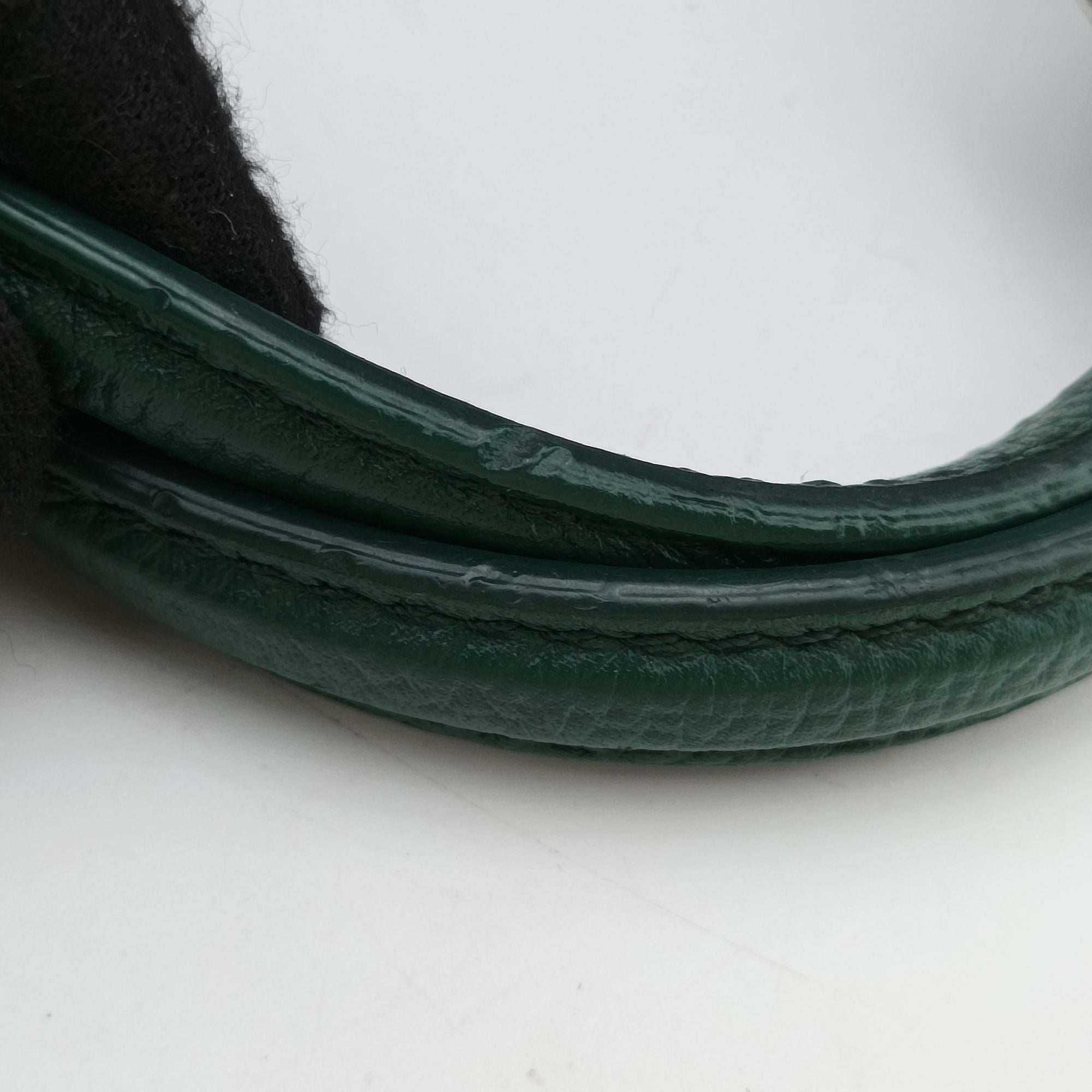 Vintage Burberry banner Green leather  shoulderbag | stylenewstar