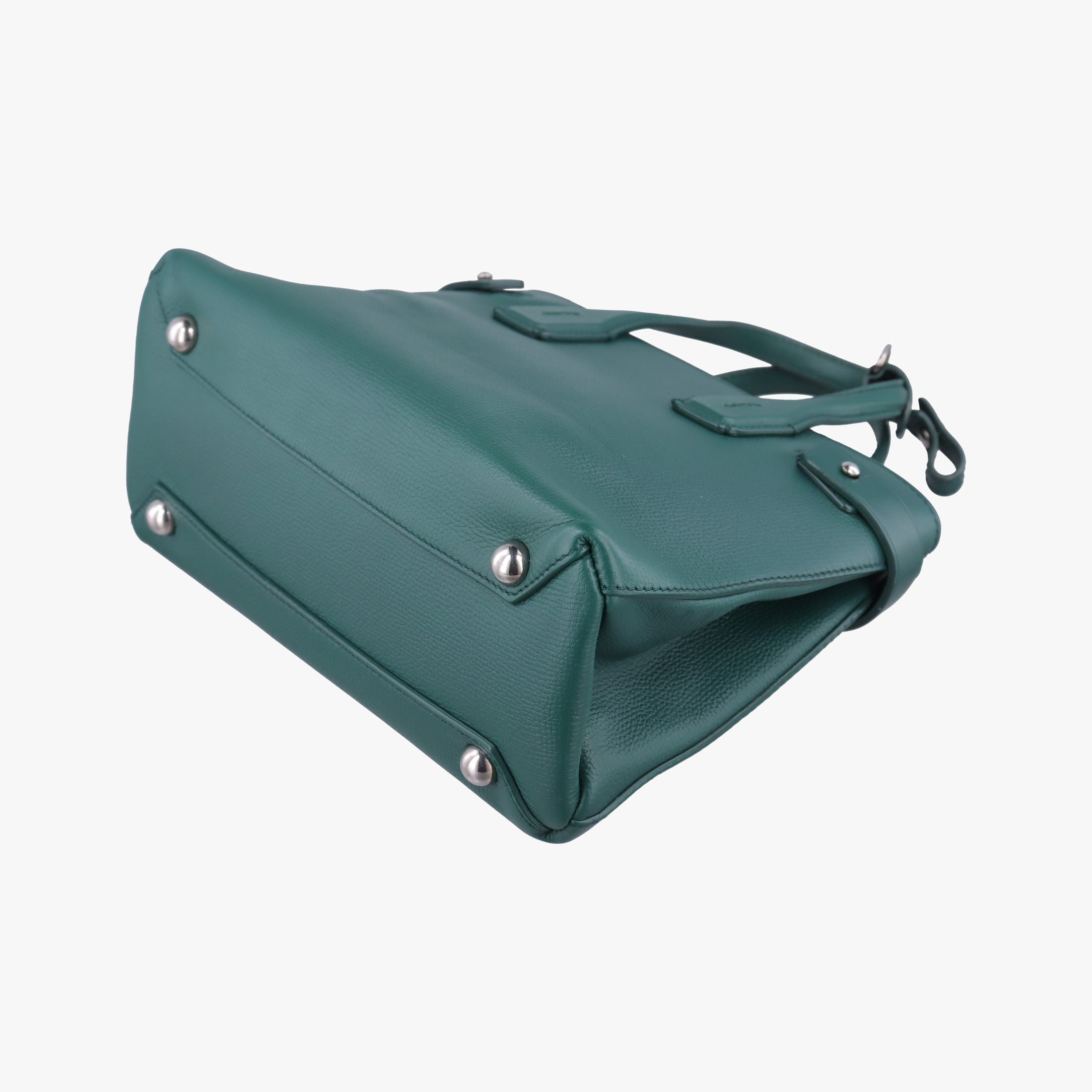 Vintage Burberry banner Green leather  shoulderbag | stylenewstar