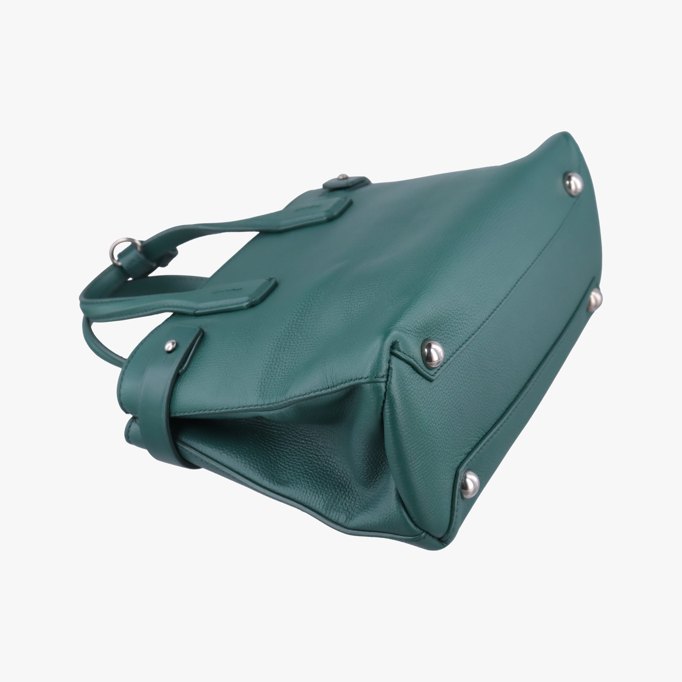 Vintage Burberry banner Green leather  shoulderbag | stylenewstar
