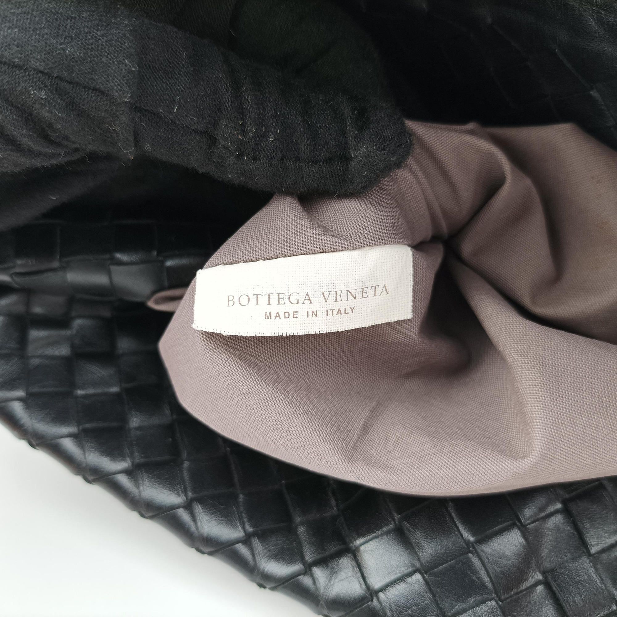 Pre-owned Bottega Veneta Intrecciato Briefcase Black Lambskin  shoulderbag | stylenewstar