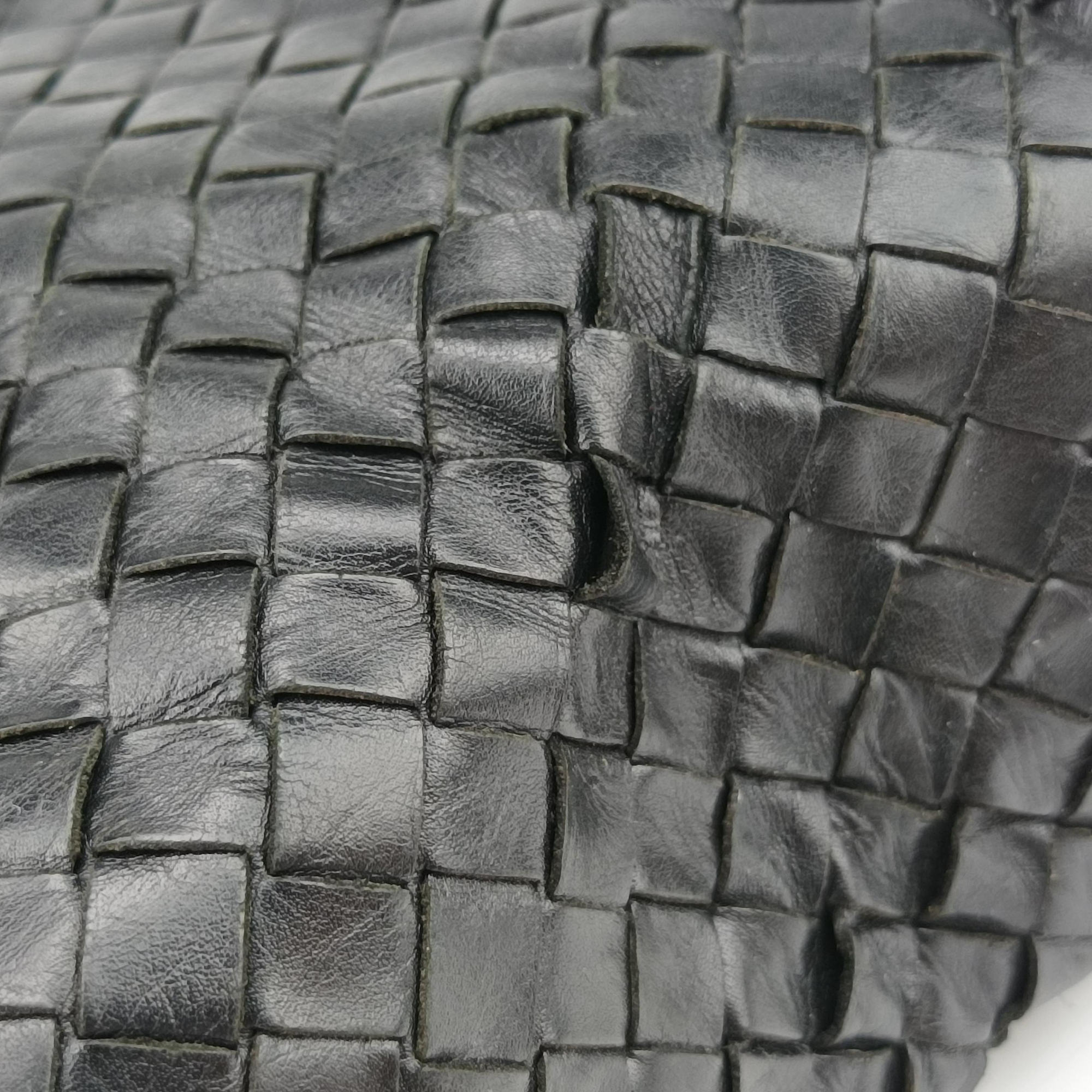Pre-owned Bottega Veneta Intrecciato Briefcase Black Lambskin  shoulderbag | stylenewstar