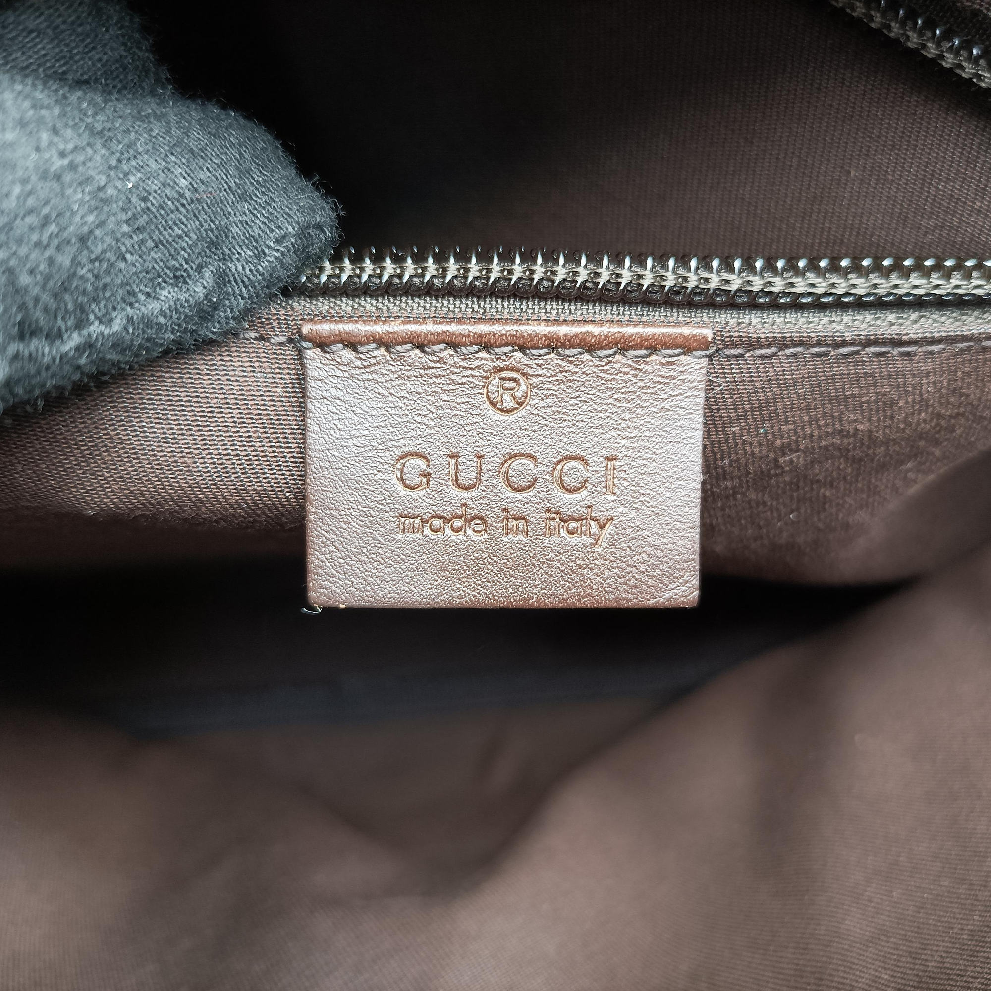 Pre-owned Gucci Business Brown × Beige PVC coated canvas 289892 shoulderbag | stylenewstar