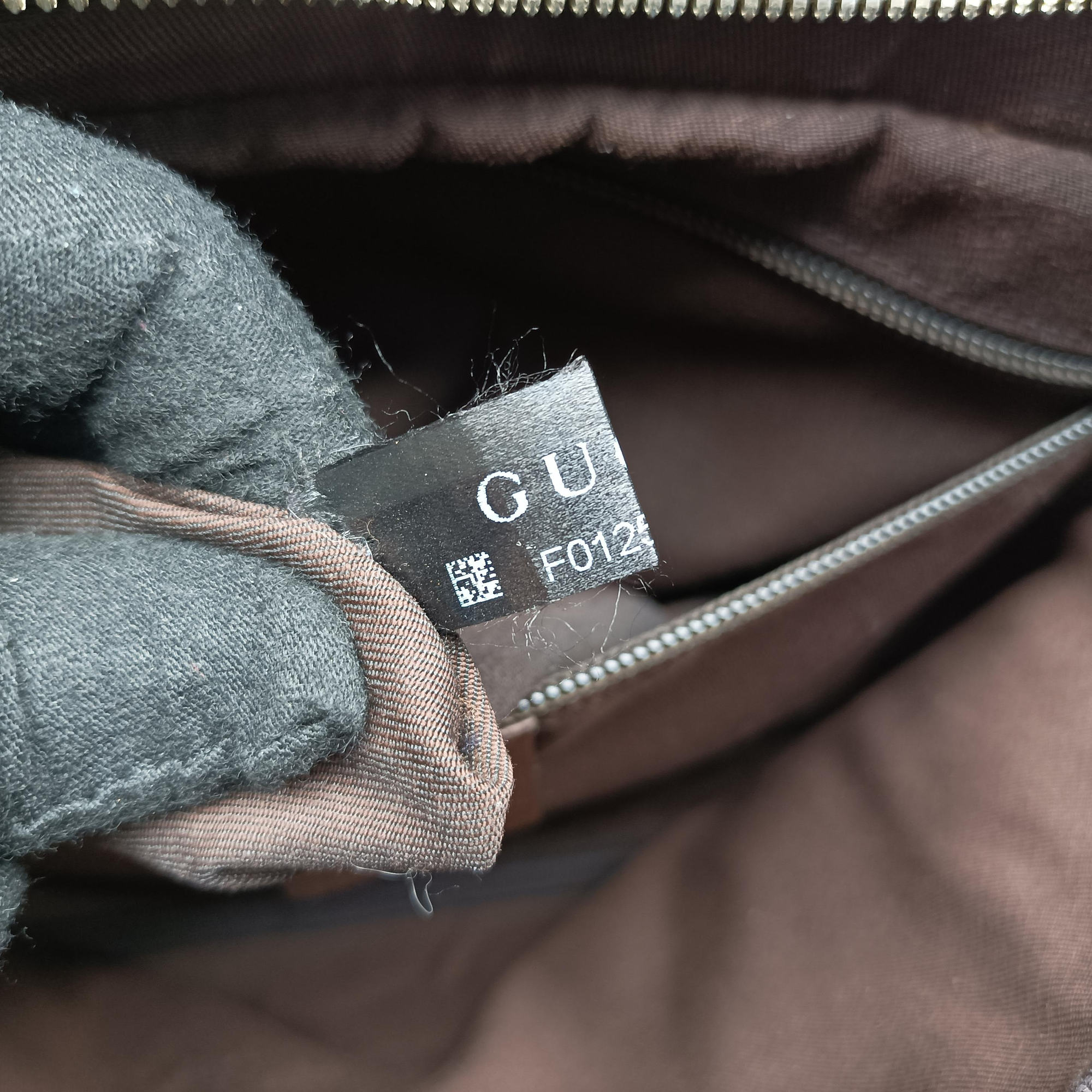 Pre-owned Gucci Business Brown × Beige PVC coated canvas 289892 shoulderbag | stylenewstar