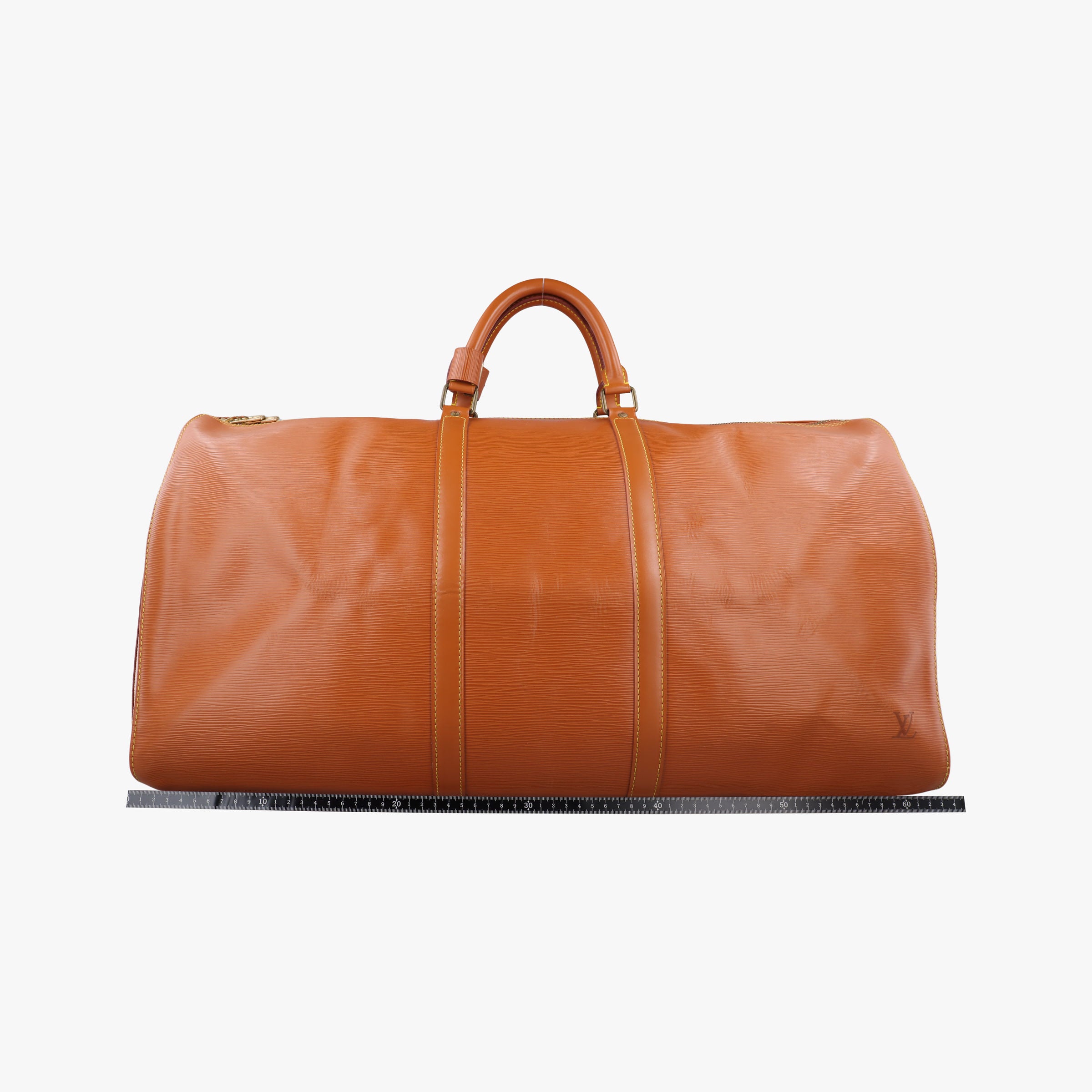 Pre-owned Louis Vuitton Keepall 55 Zipang Gold epi M42958 handbag | stylenewstar