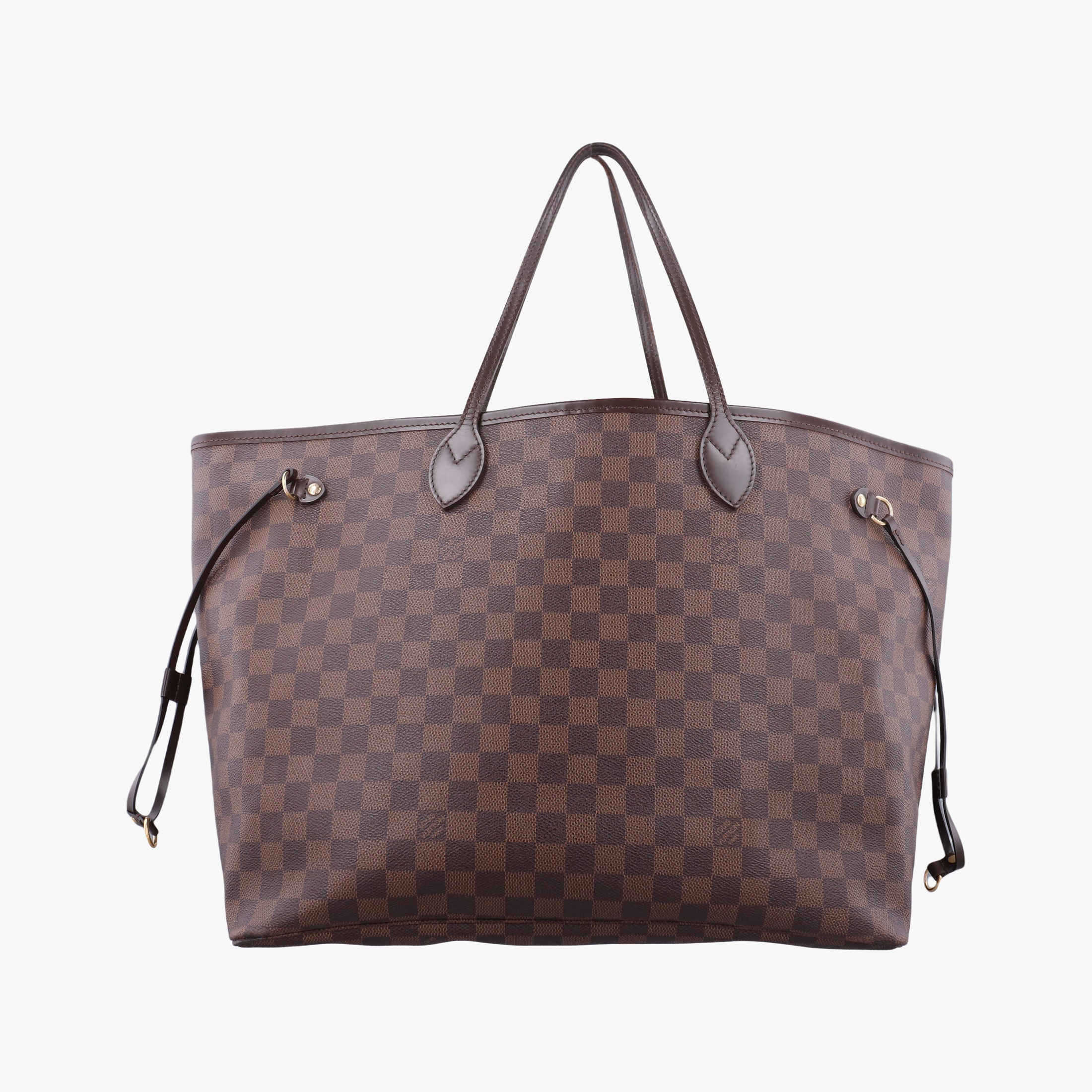 Pre-owned Louis Vuitton NEVERFULL GM EBENE Damier Canvas N51106 shoulderbag | stylenewstar